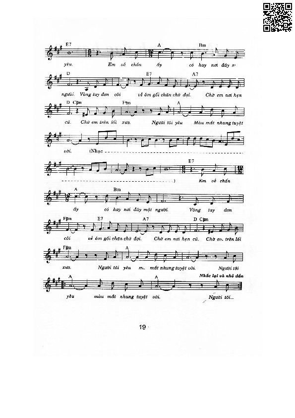 Page 2 of Sheet music PDF Màu mắt nhung - Đức Huy