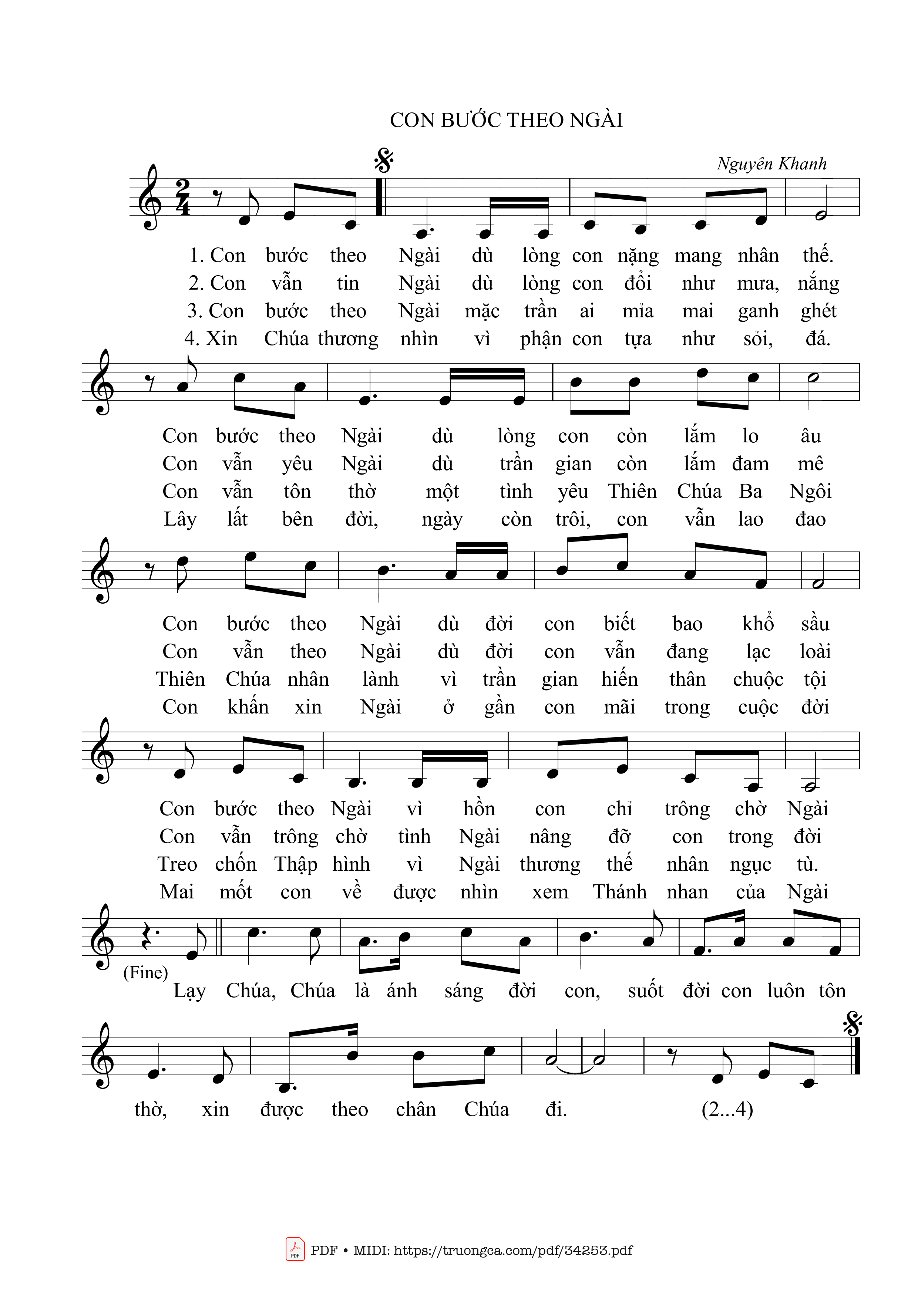 Con bước theo Ngài