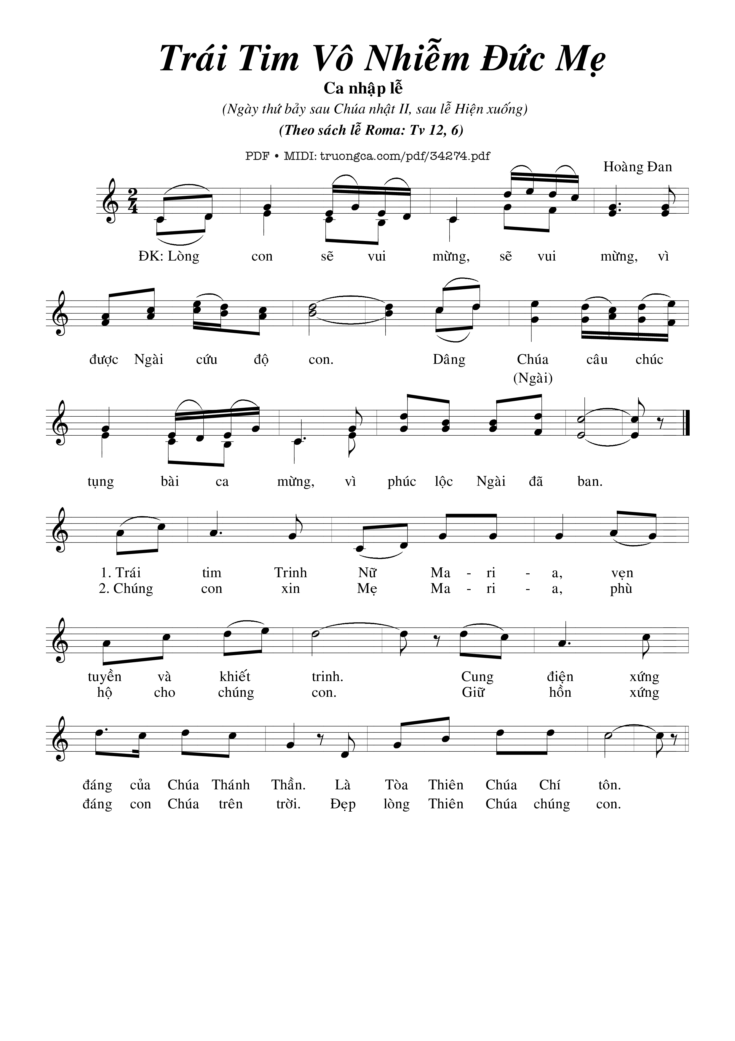 Trái Tim Vô Nhiễm Đức Mẹ