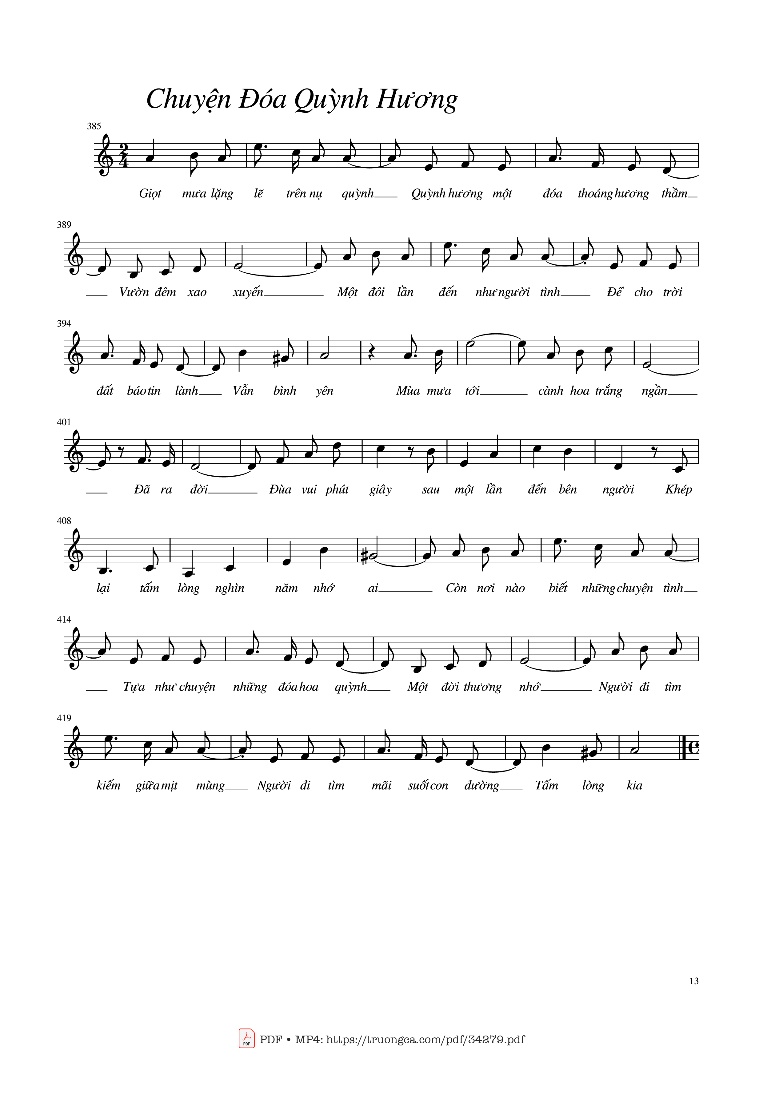 Page 13 of Sheet music PDF Tình khúc Trịnh Công Sơn - Trịnh Công Sơn