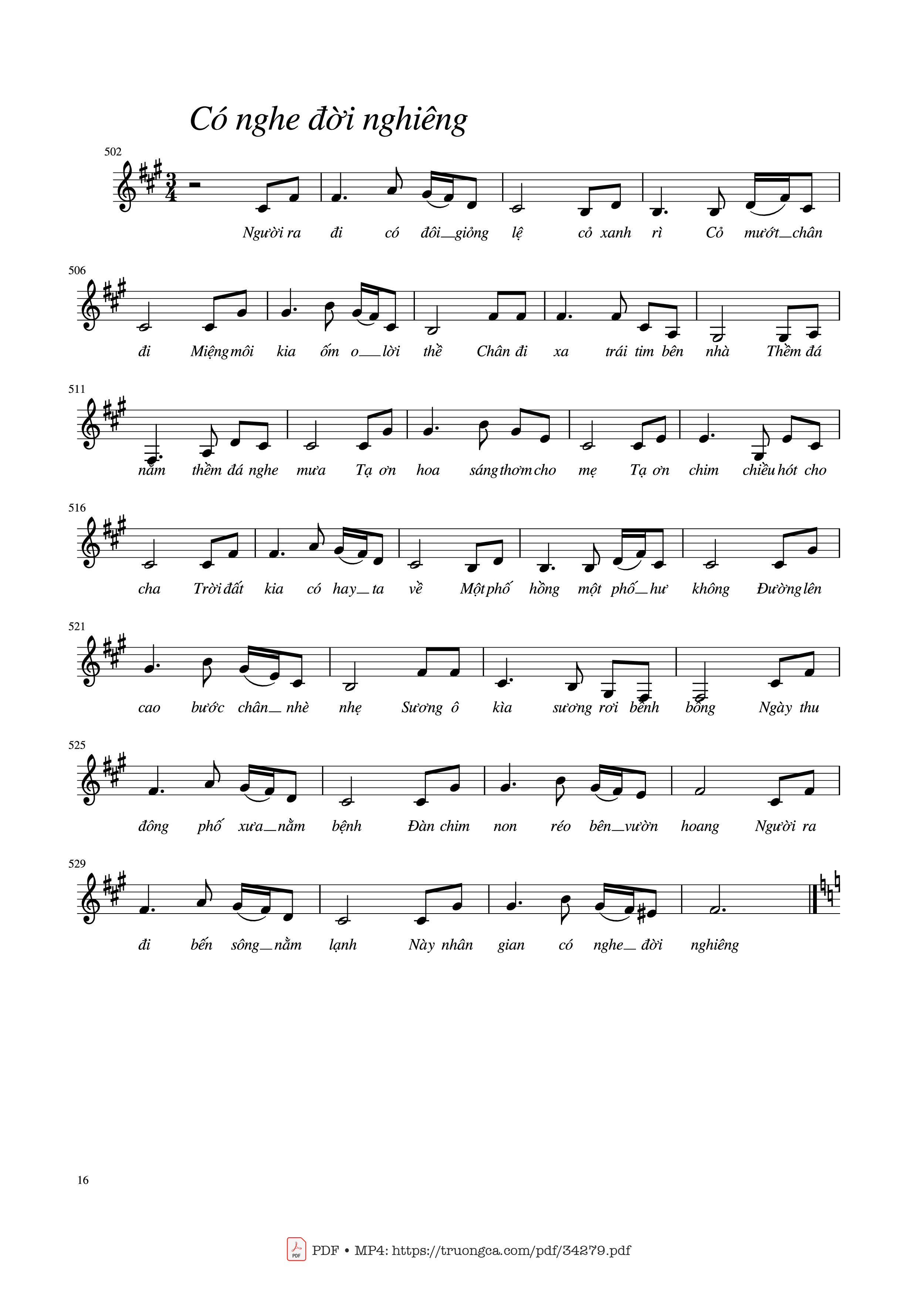 Page 16 of Sheet music PDF Tình khúc Trịnh Công Sơn - Trịnh Công Sơn