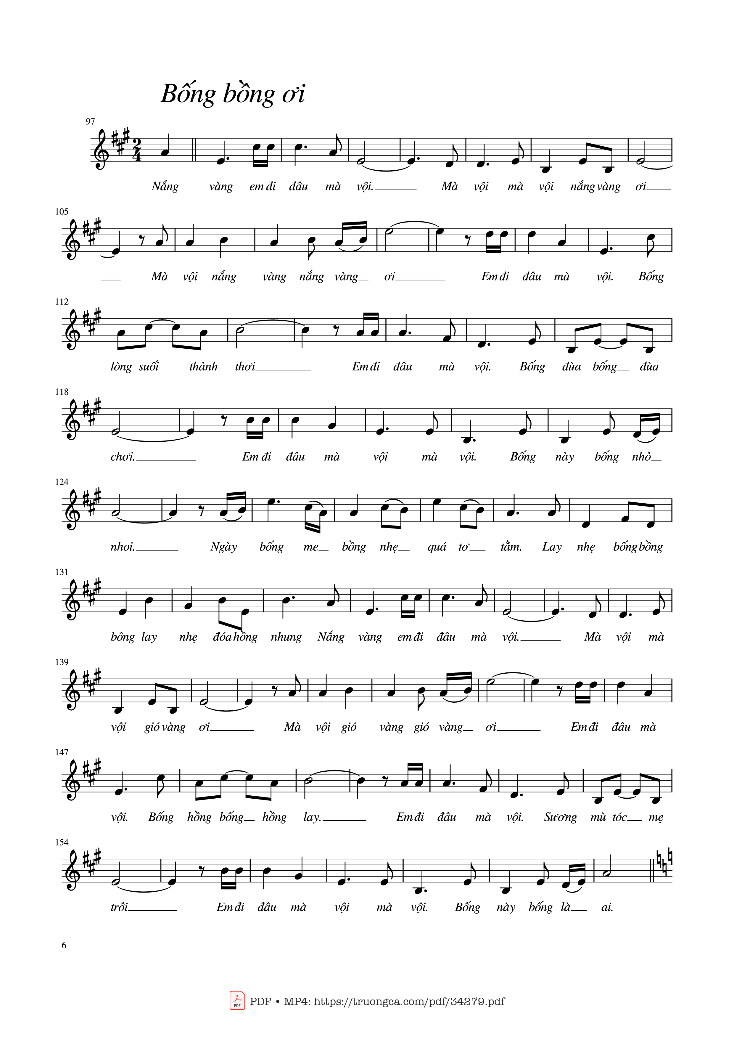 Page 6 of Sheet music PDF Tình khúc Trịnh Công Sơn - Trịnh Công Sơn