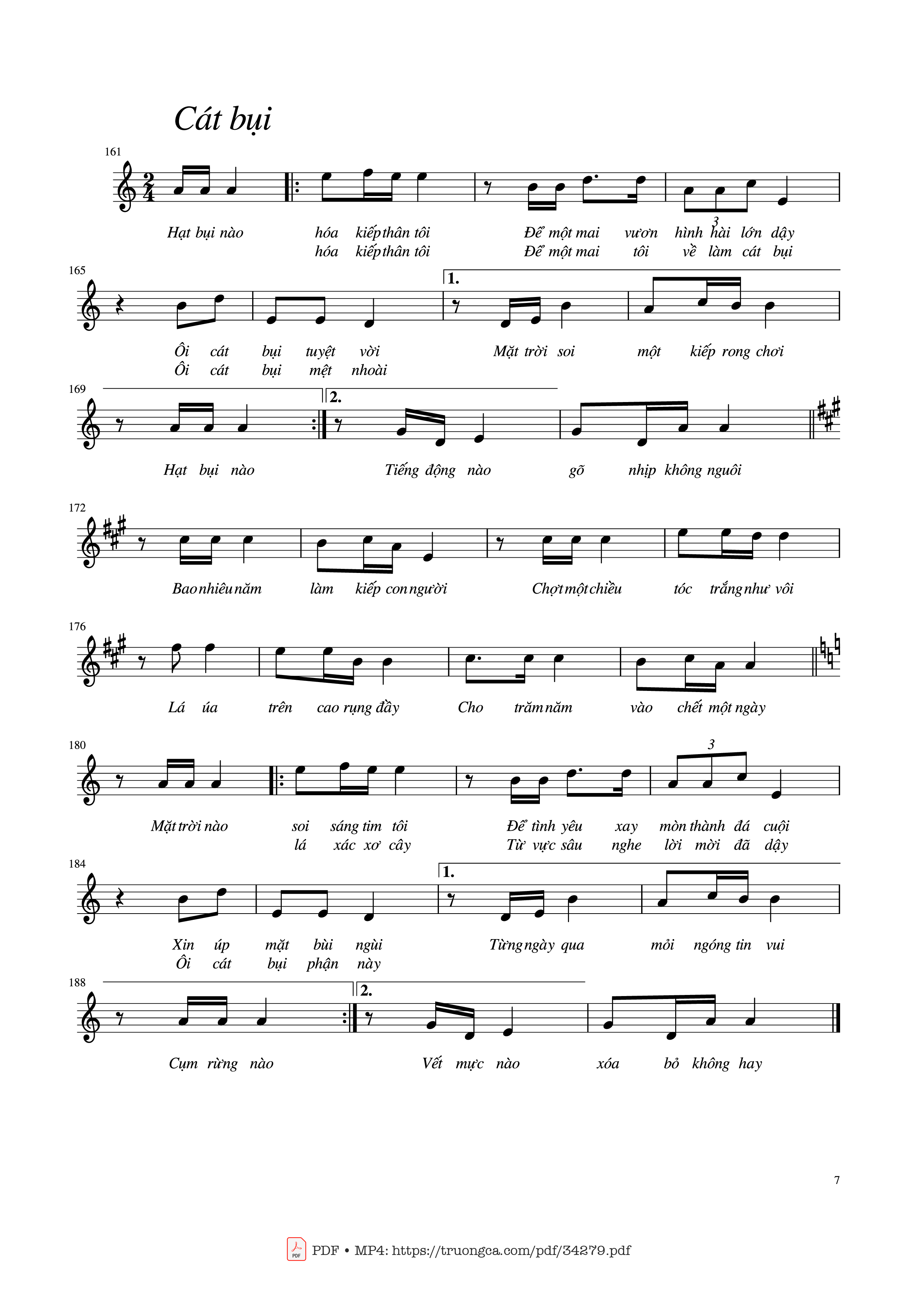 Page 7 of Sheet music PDF Tình khúc Trịnh Công Sơn - Trịnh Công Sơn
