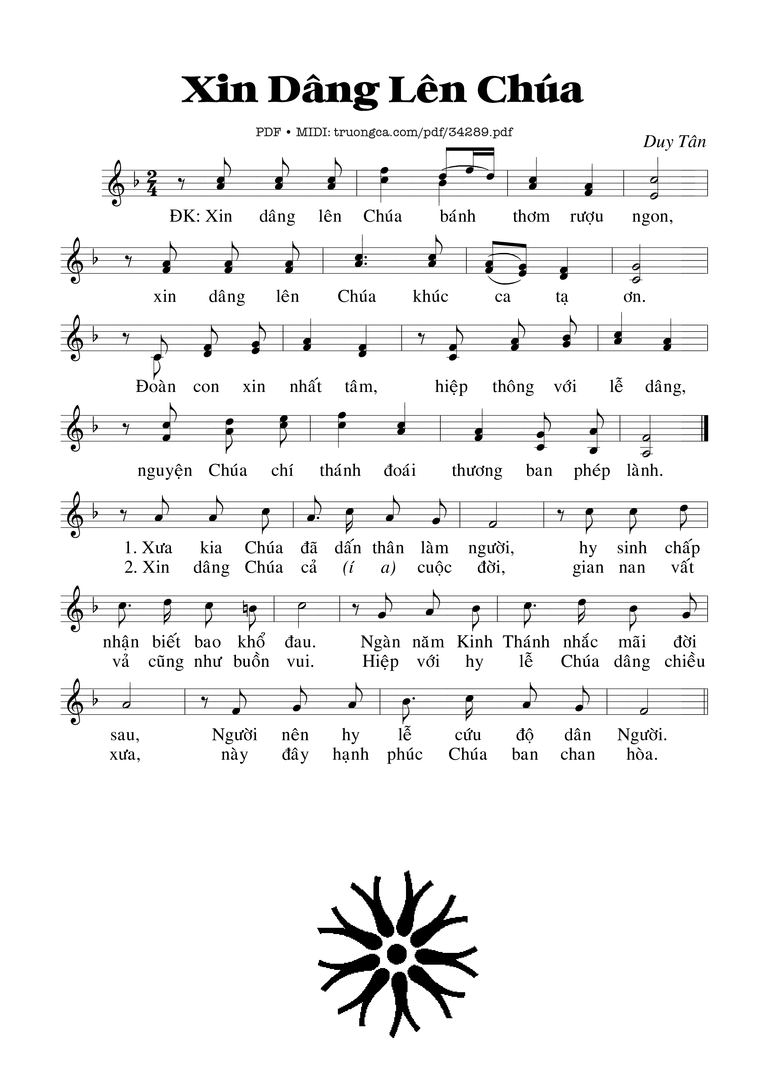 Xin Dâng Lên Chúa
