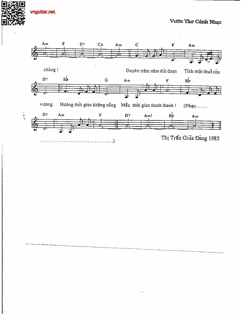 Page 2 of Sheet music PDF Màu thời gian - Phạm Duy