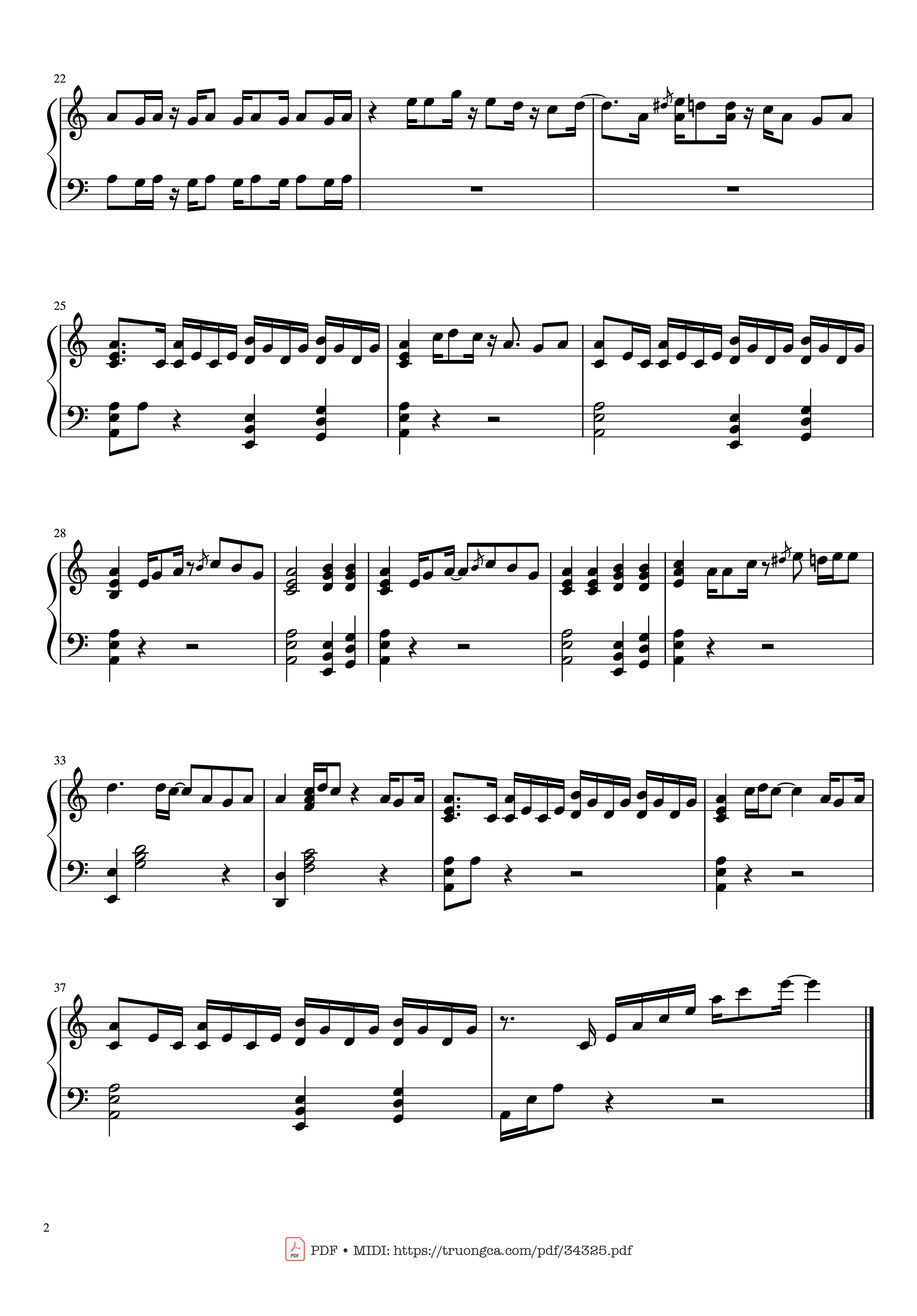 Page 2 of Sheet music PDF Piano Ain