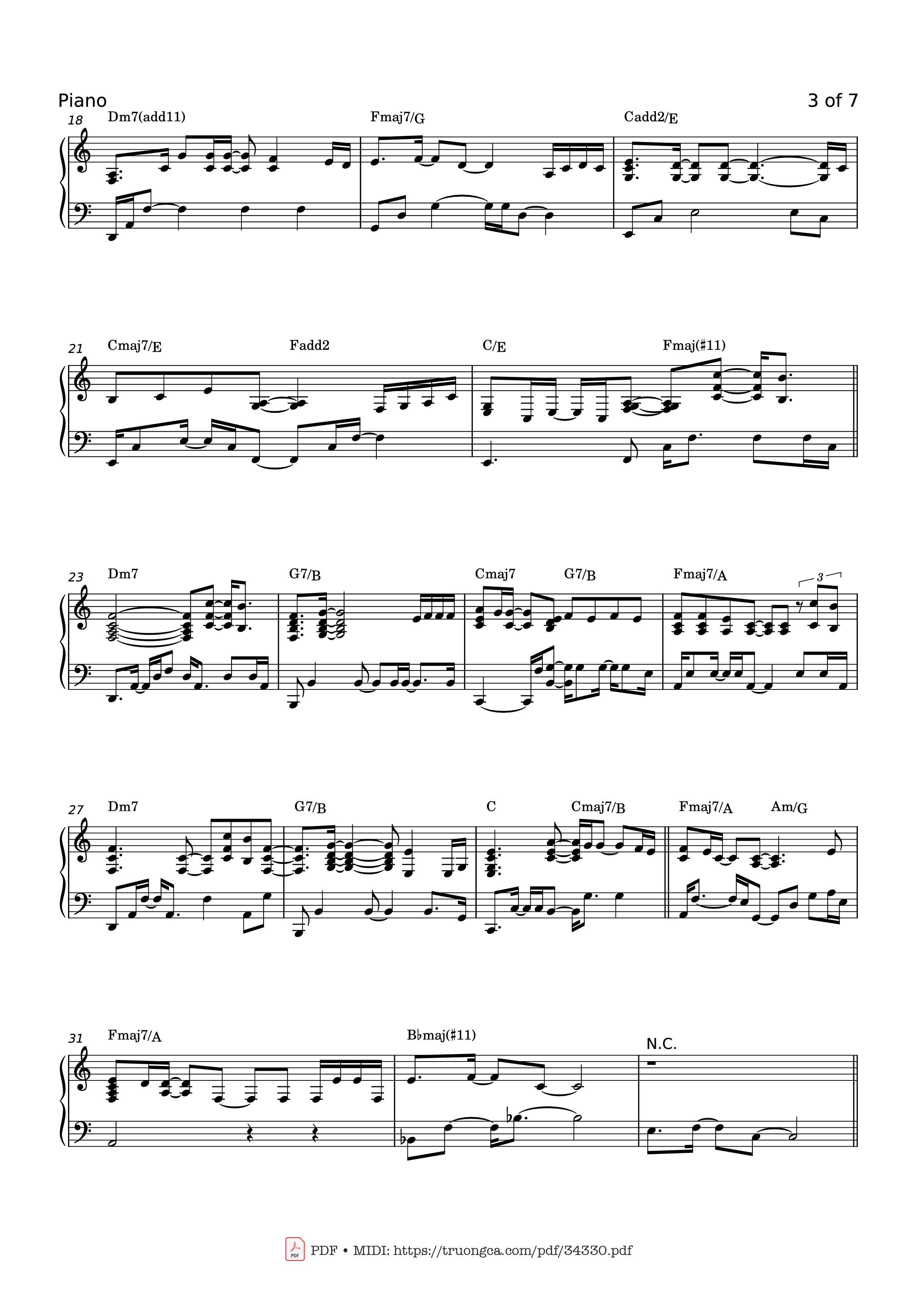 Page 3 of Sheet music PDF Piano GRAVITY Piano - SARA BAREILLES