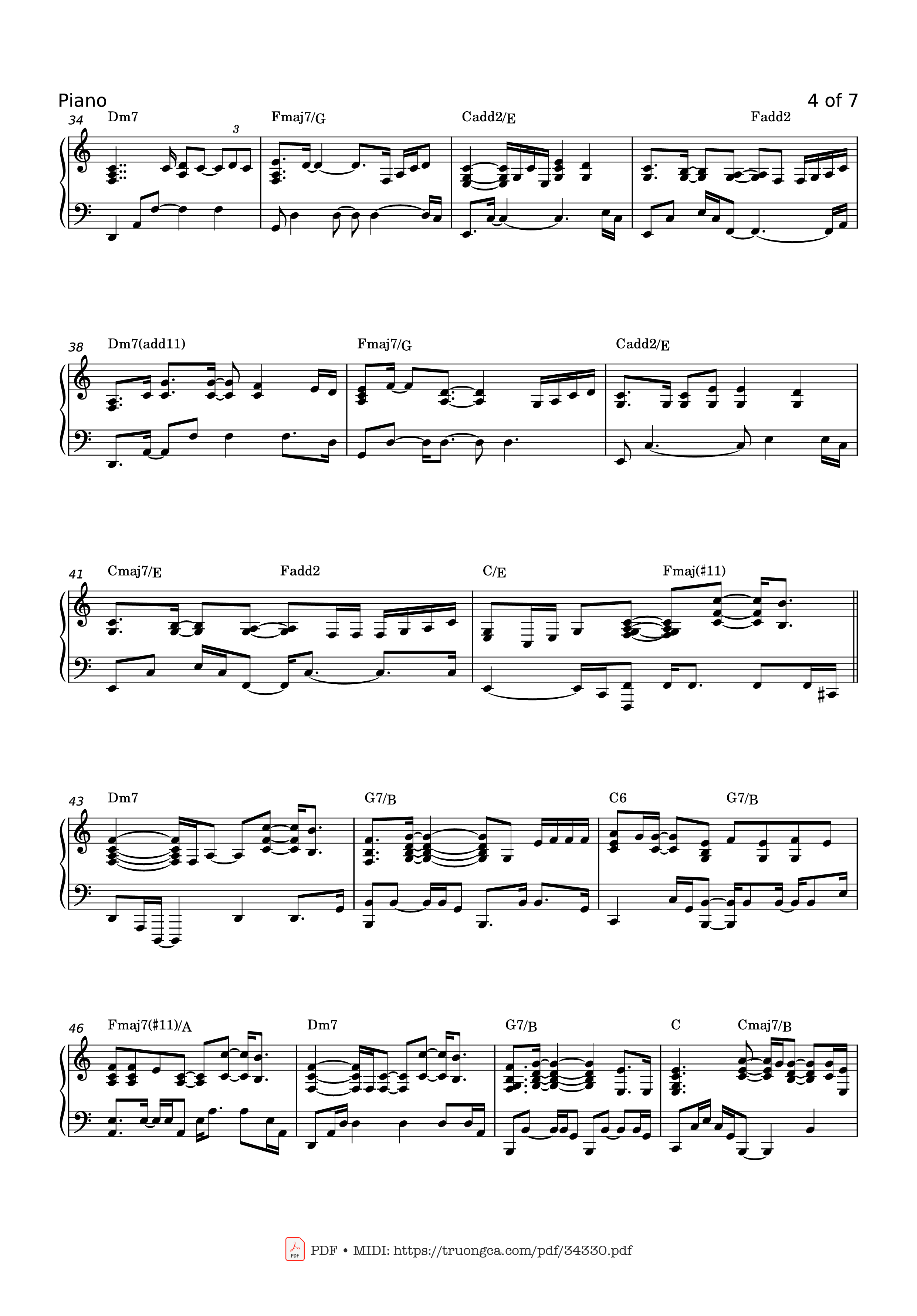 Page 4 of Sheet music PDF Piano GRAVITY Piano - SARA BAREILLES