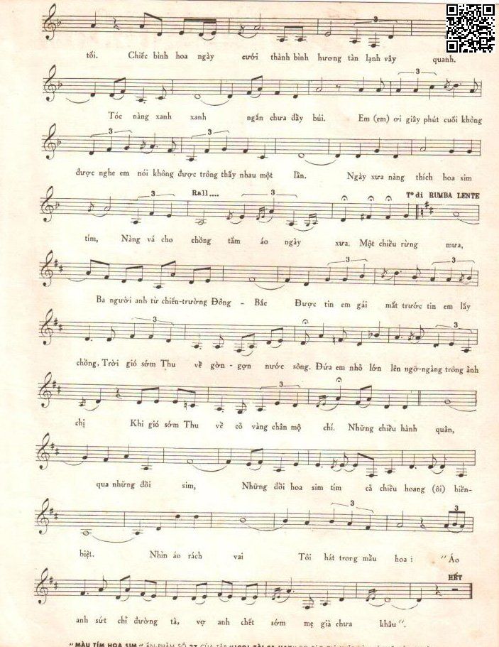Page 3 of Sheet music PDF Màu tím hoa sim - Duy Khánh