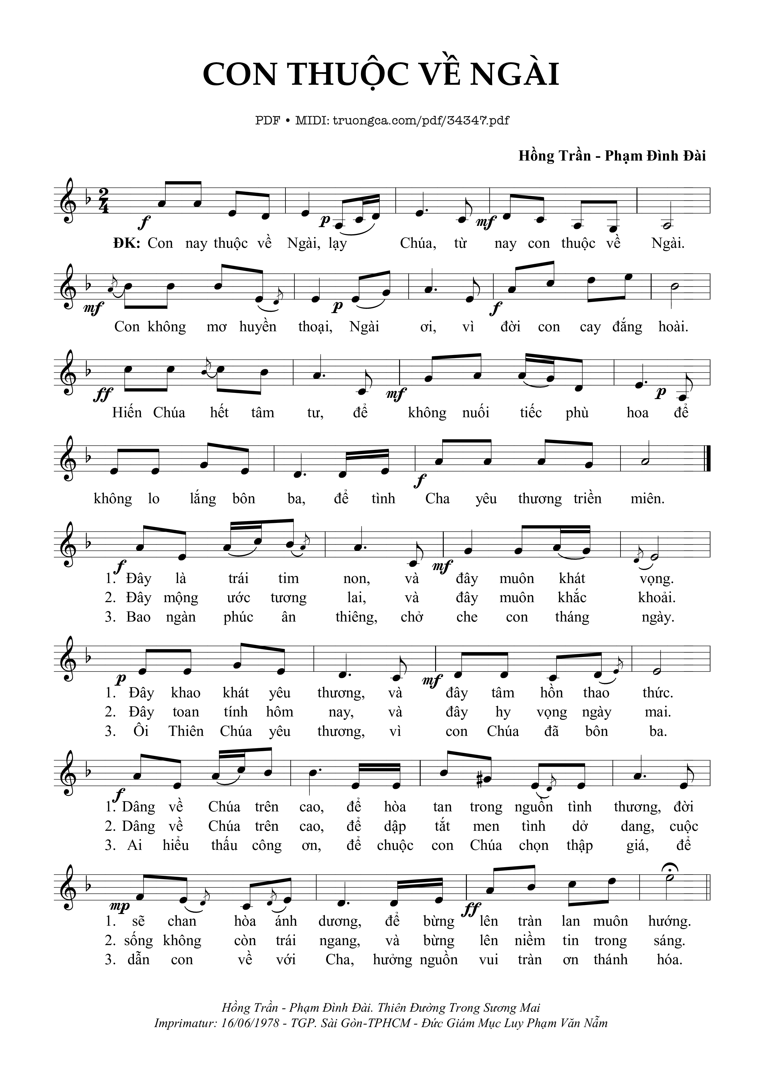 Con Thuộc Về Ngài