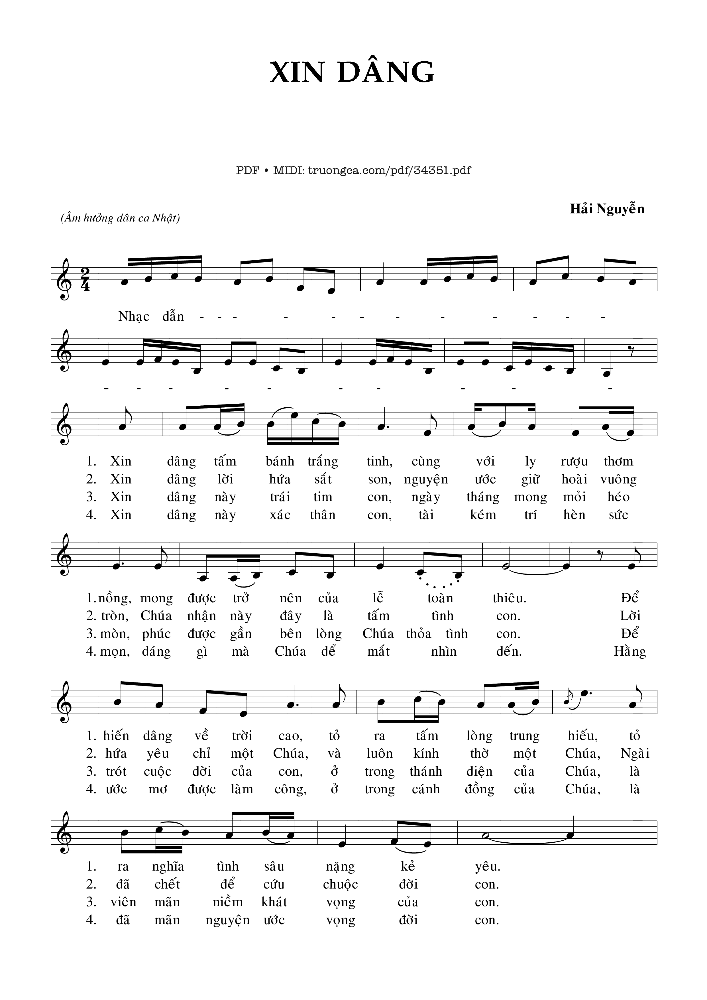 Xin Dâng - Hải Nguyễn