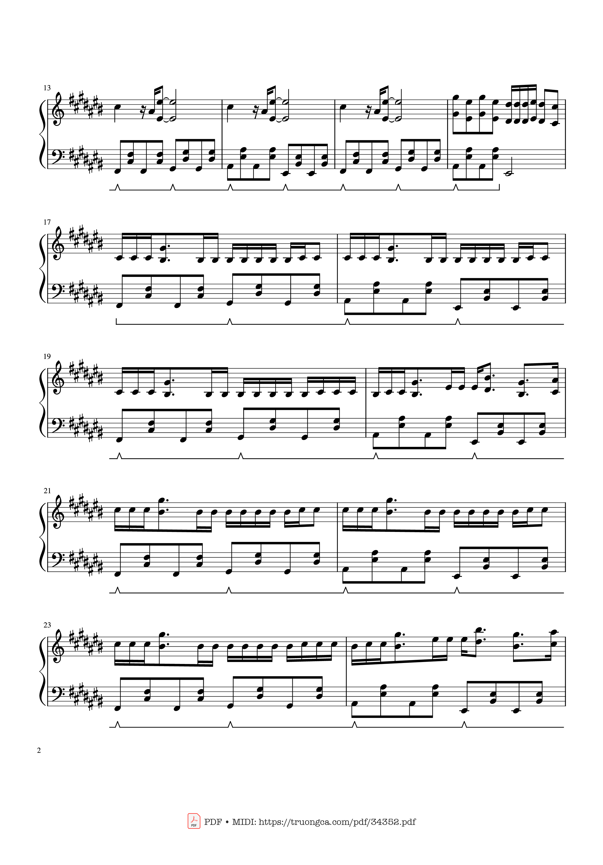 Page 2 of Sheet music PDF Stay - Justin Bieber Piano - The Kid LAROI, Justin Bieber