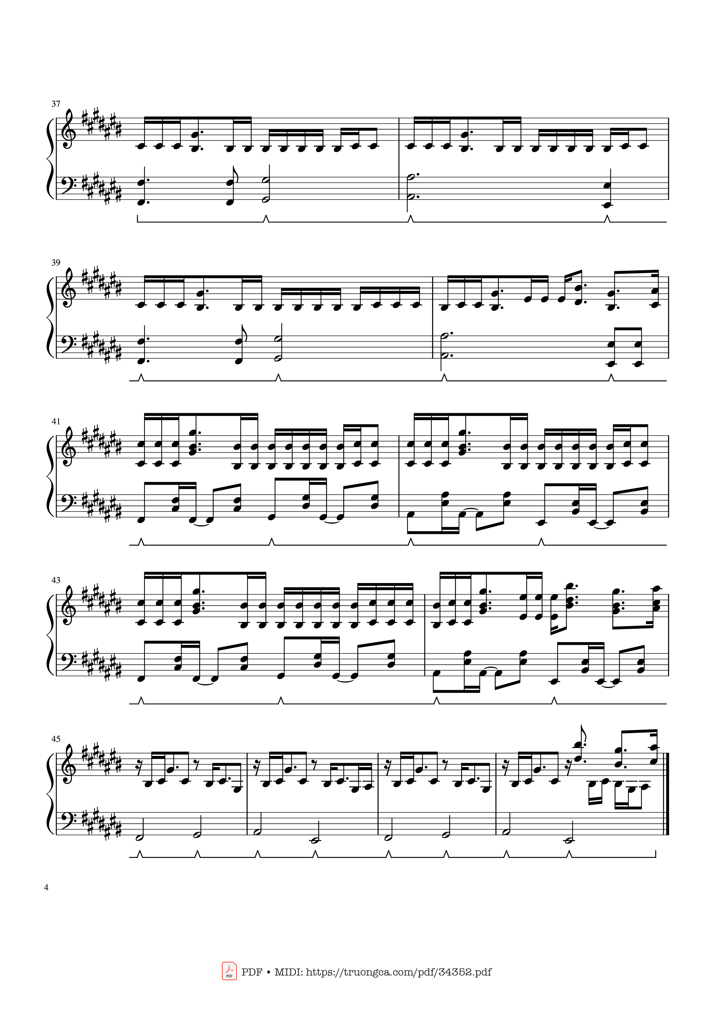 Page 4 of Sheet music PDF Stay - Justin Bieber Piano - The Kid LAROI, Justin Bieber