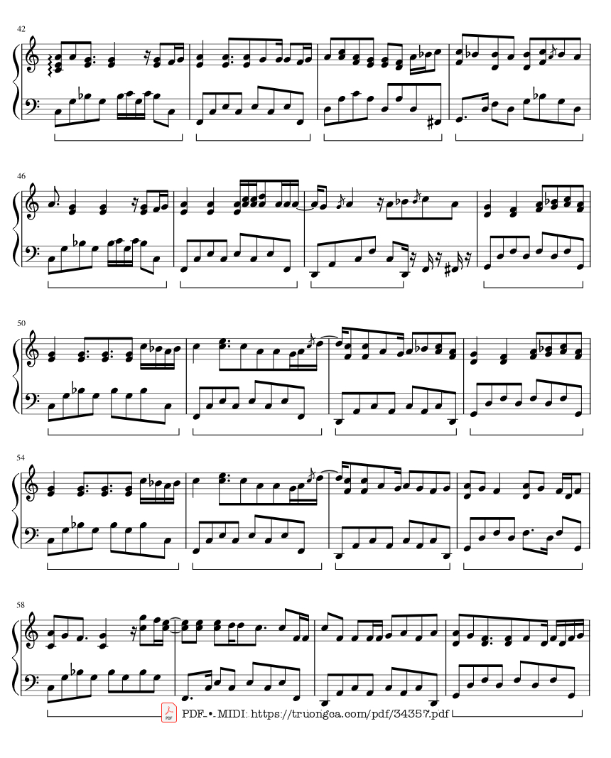 Page 3 of Sheet music PDF Đã lỡ yêu em nhiều - Justatee