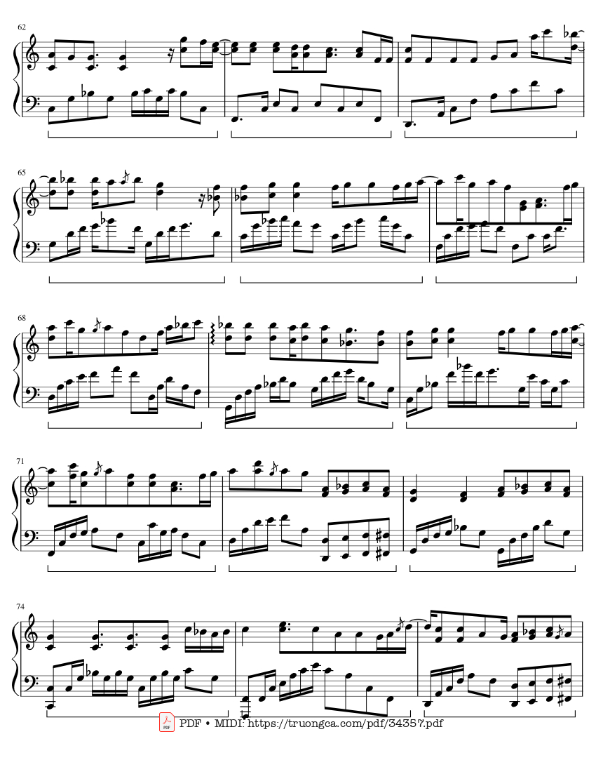 Page 4 of Sheet music PDF Đã lỡ yêu em nhiều - Justatee