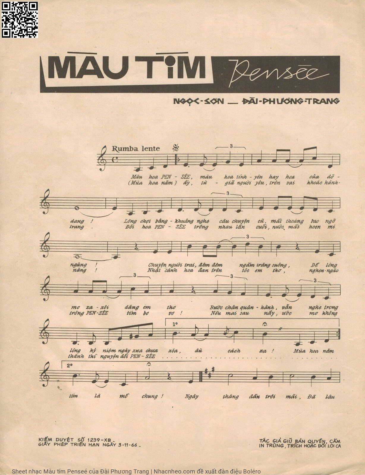 Page 2 of Sheet music PDF Màu tím Penseé - Đài Phương Trang