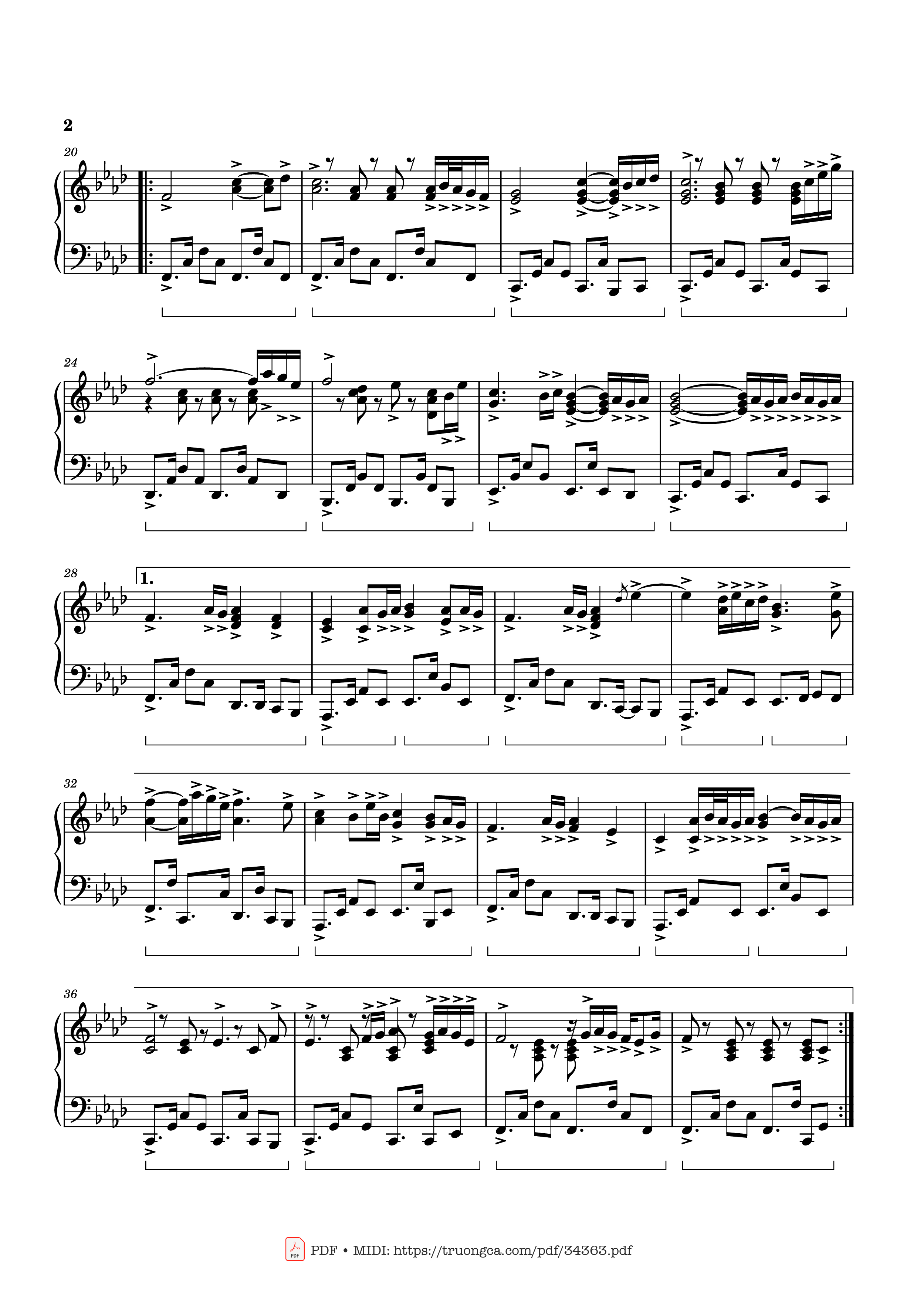 Page 2 of Sheet music PDF Piano Playing By Heart Piano - YANNI