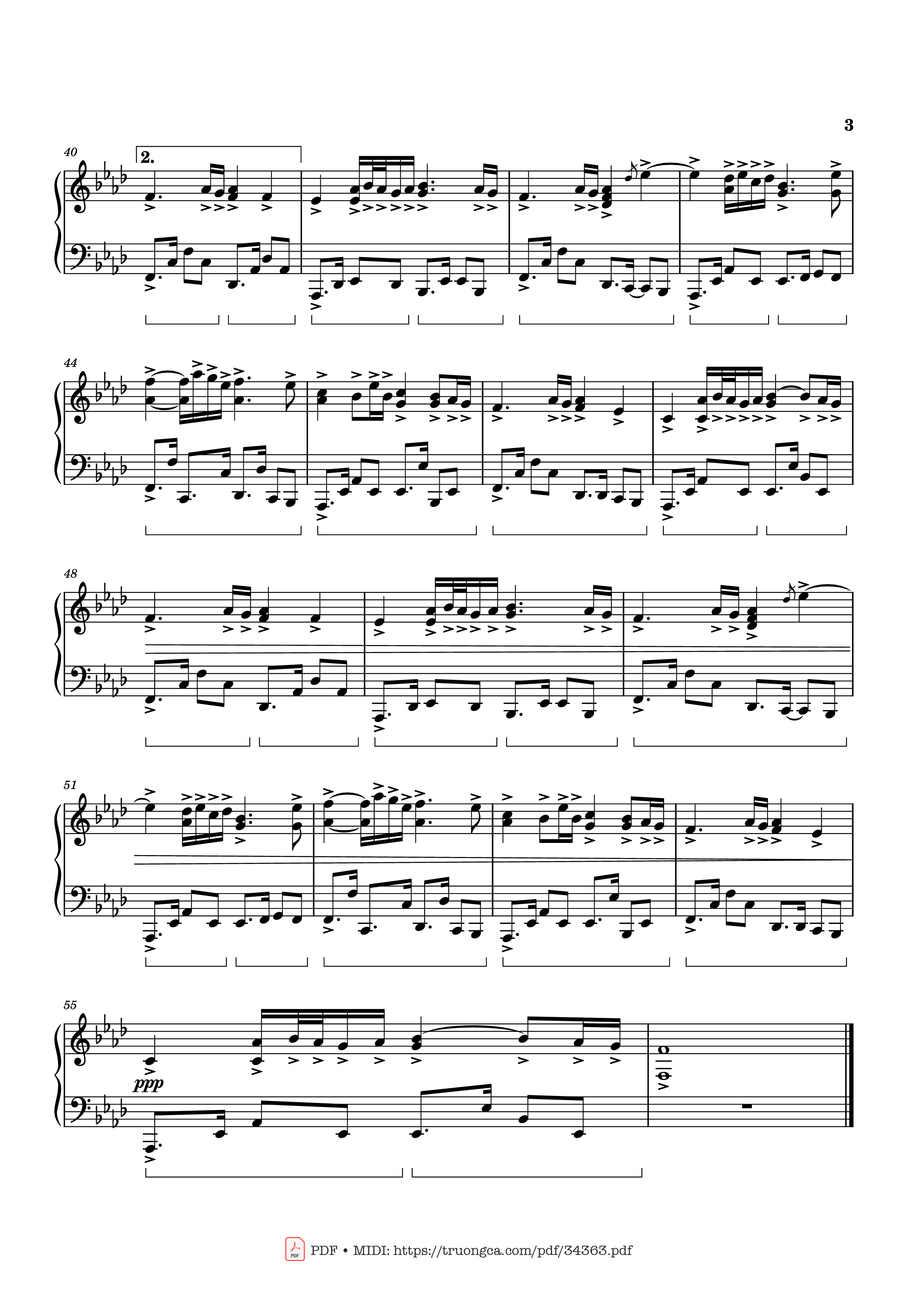 Page 3 of Sheet music PDF Piano Playing By Heart Piano - YANNI
