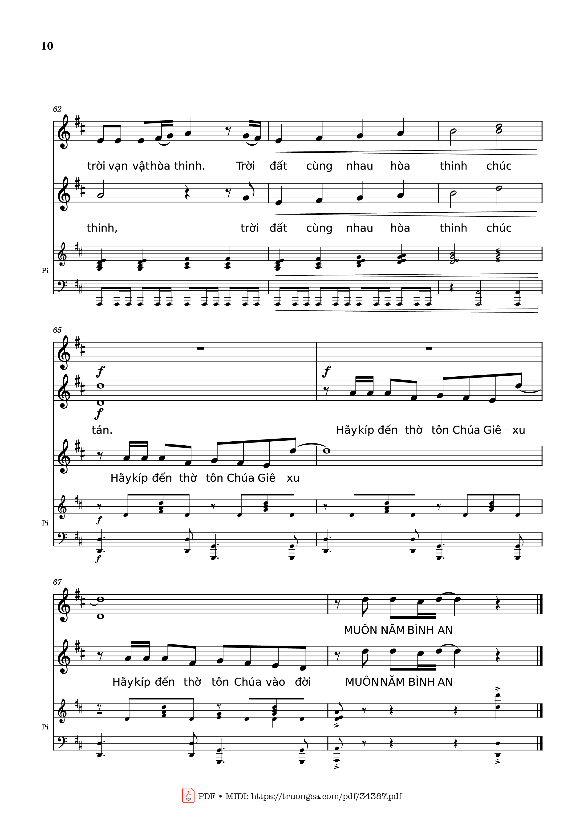 Page 10 of Sheet music PDF NGỢI KHEN CHÚA VÀO ĐỜI Piano - Nhạc: JOSHEPH M. MARTIN