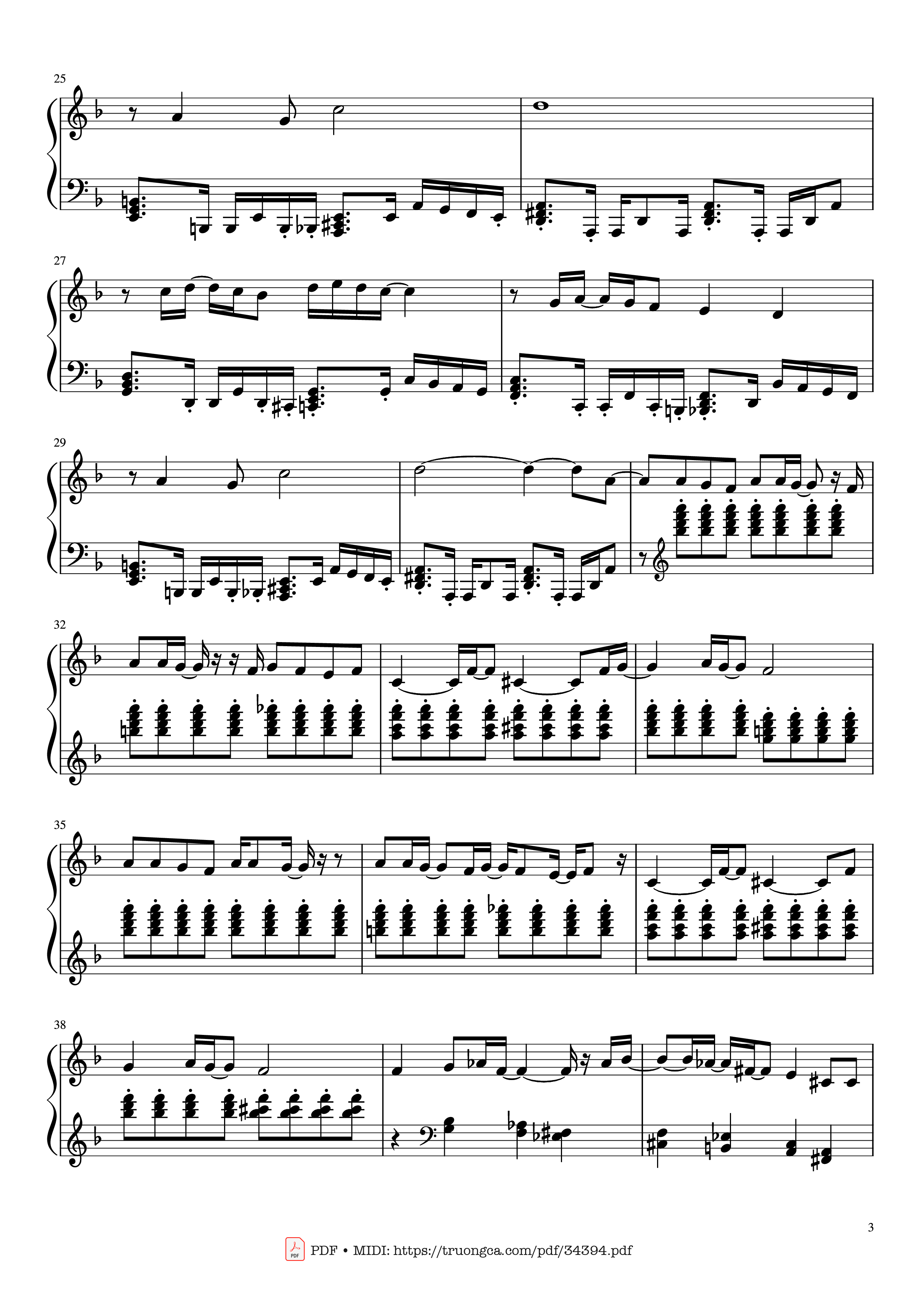 Page 3 of Sheet music PDF Homage Piano - Mild High Club