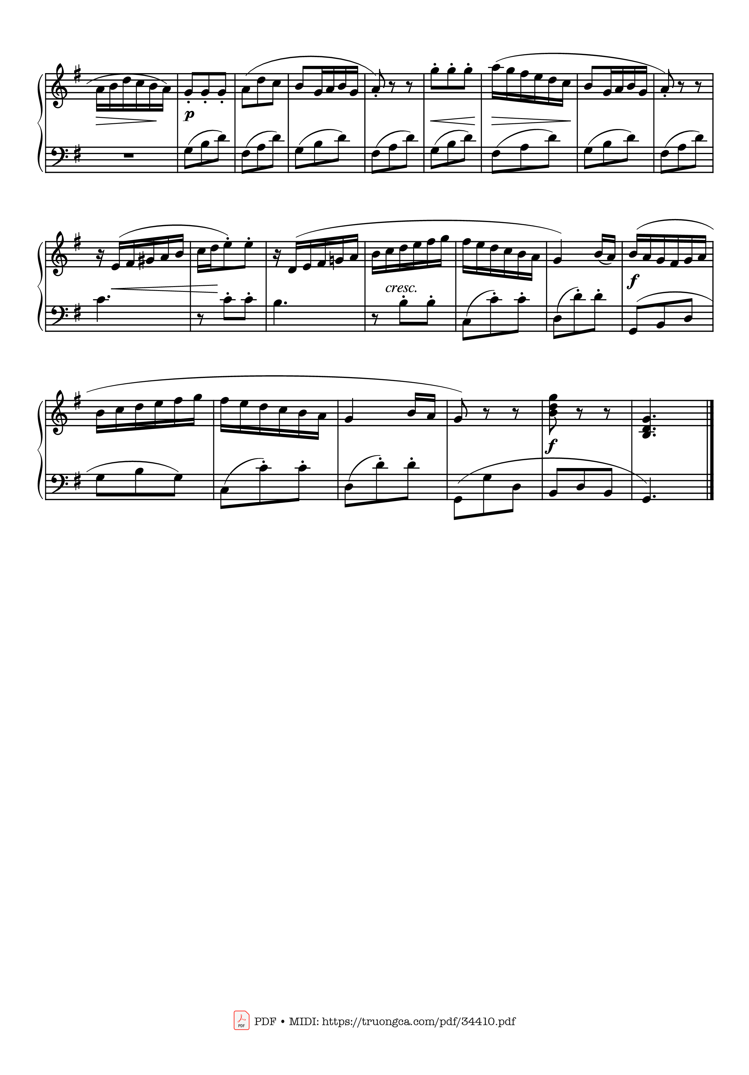 Page 3 of Sheet music PDF Piano RONDO from Sonatina Op. 36 No.2 Piano - CLEMENTI