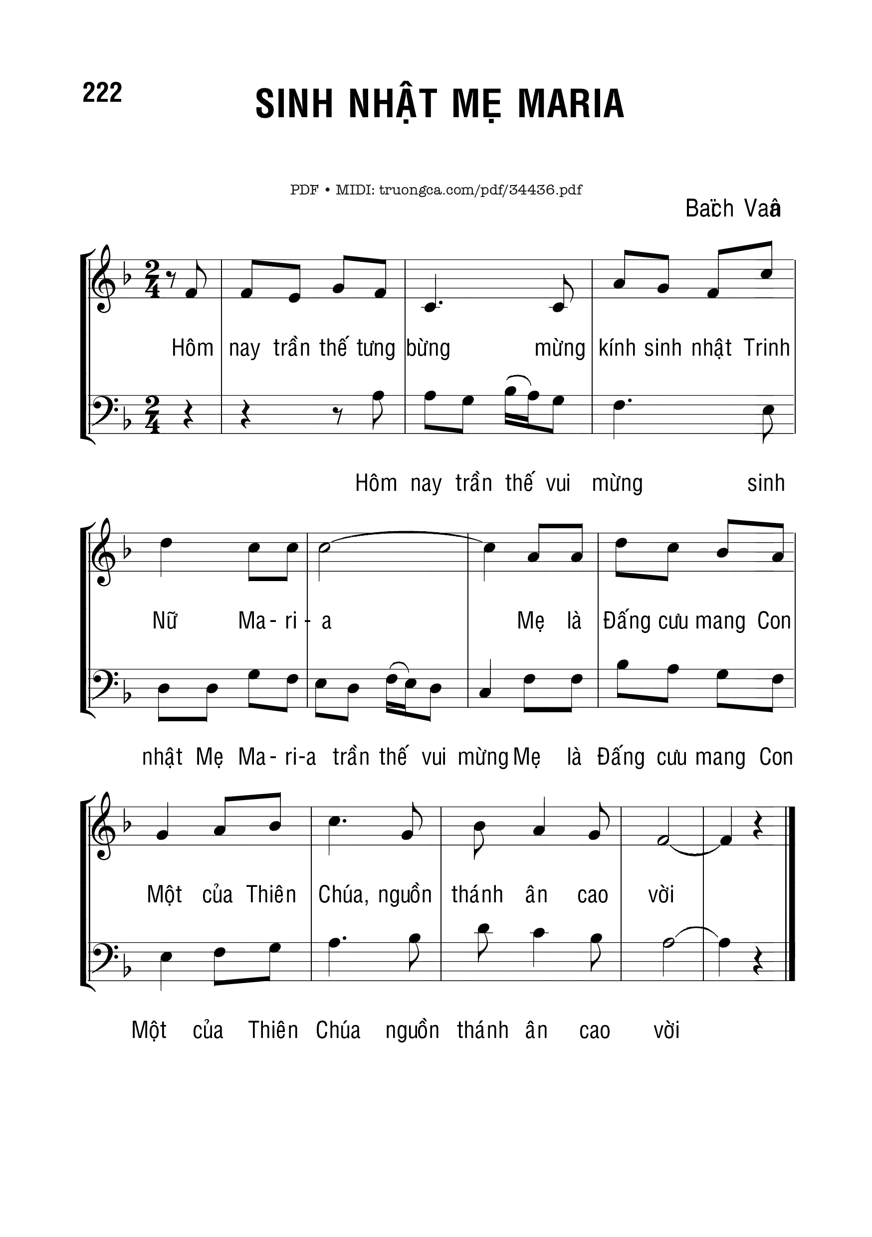 Sinh Nhật Mẹ Maria