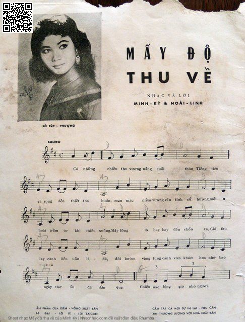 Page 2 of Sheet music PDF Mấy độ thu về - Minh Kỳ