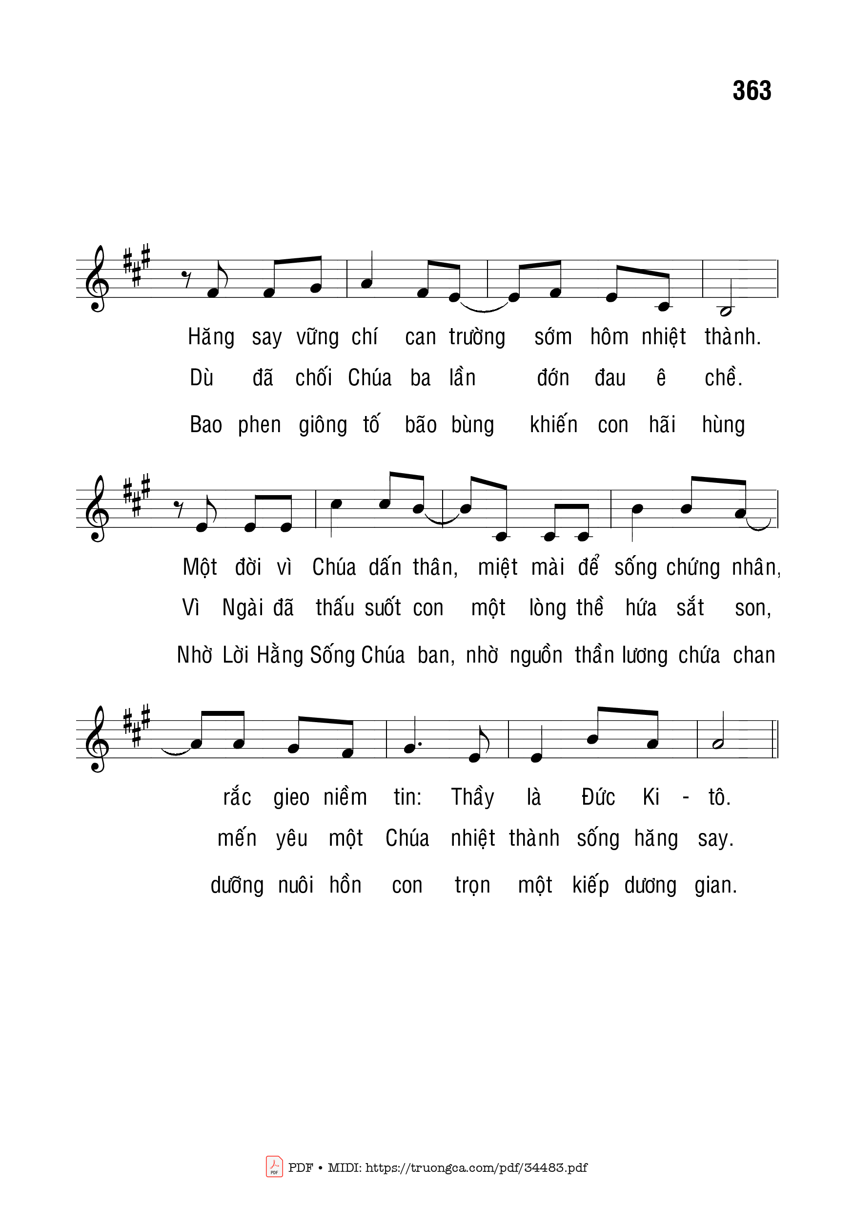 Page 2 of Sheet music PDF Mừng Thánh Phêrô 1 - Bạch Vân