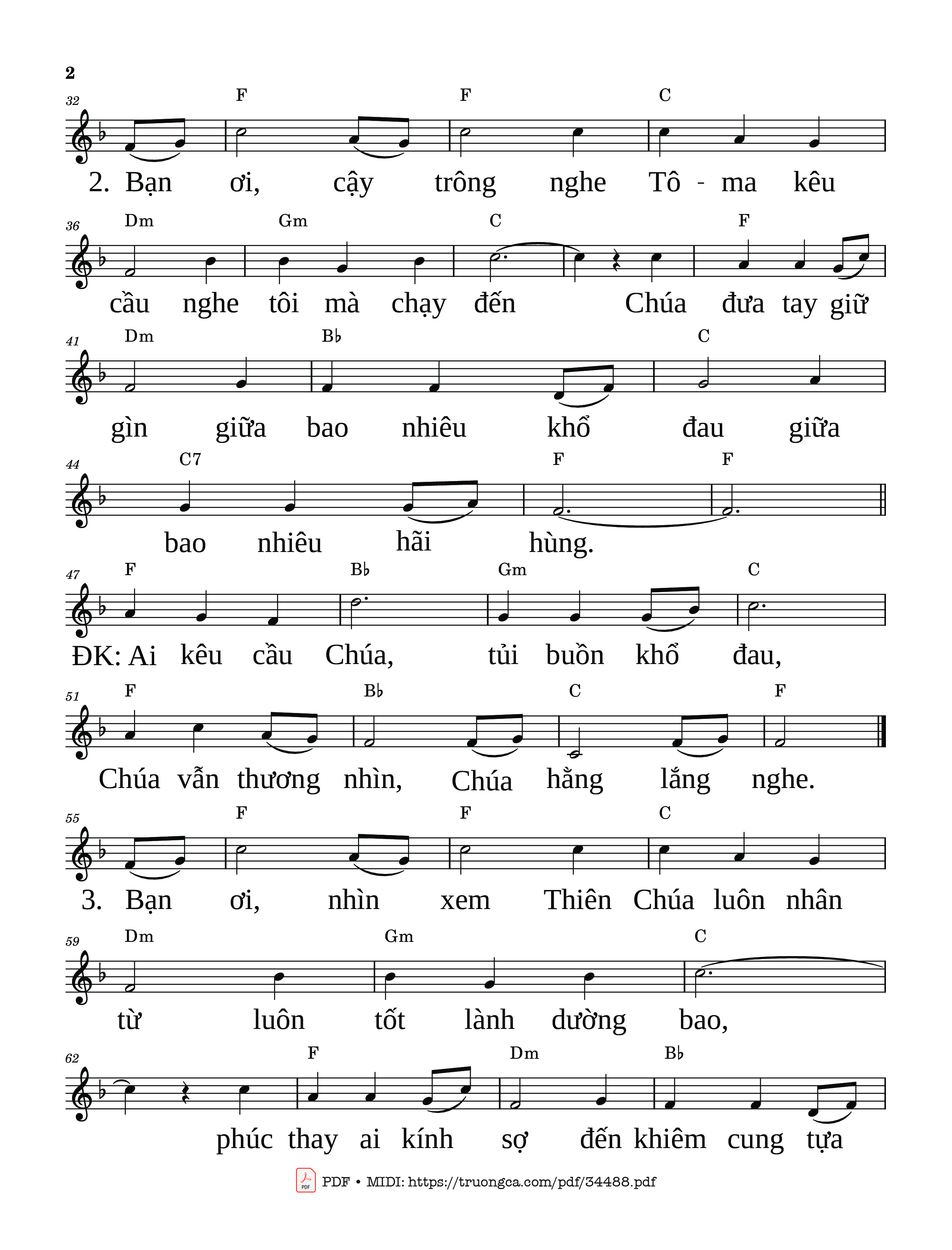 Page 2 of Sheet music PDF Chúa cứu chữa - Lm. Quang Uy
