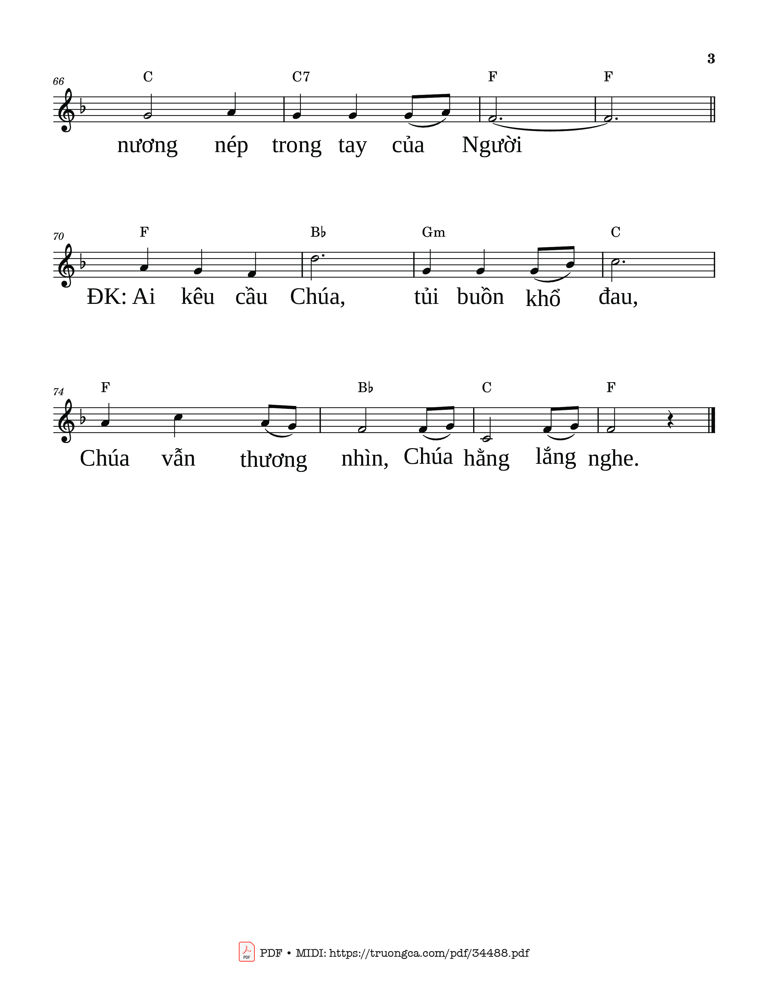 Page 3 of Sheet music PDF Chúa cứu chữa - Lm. Quang Uy