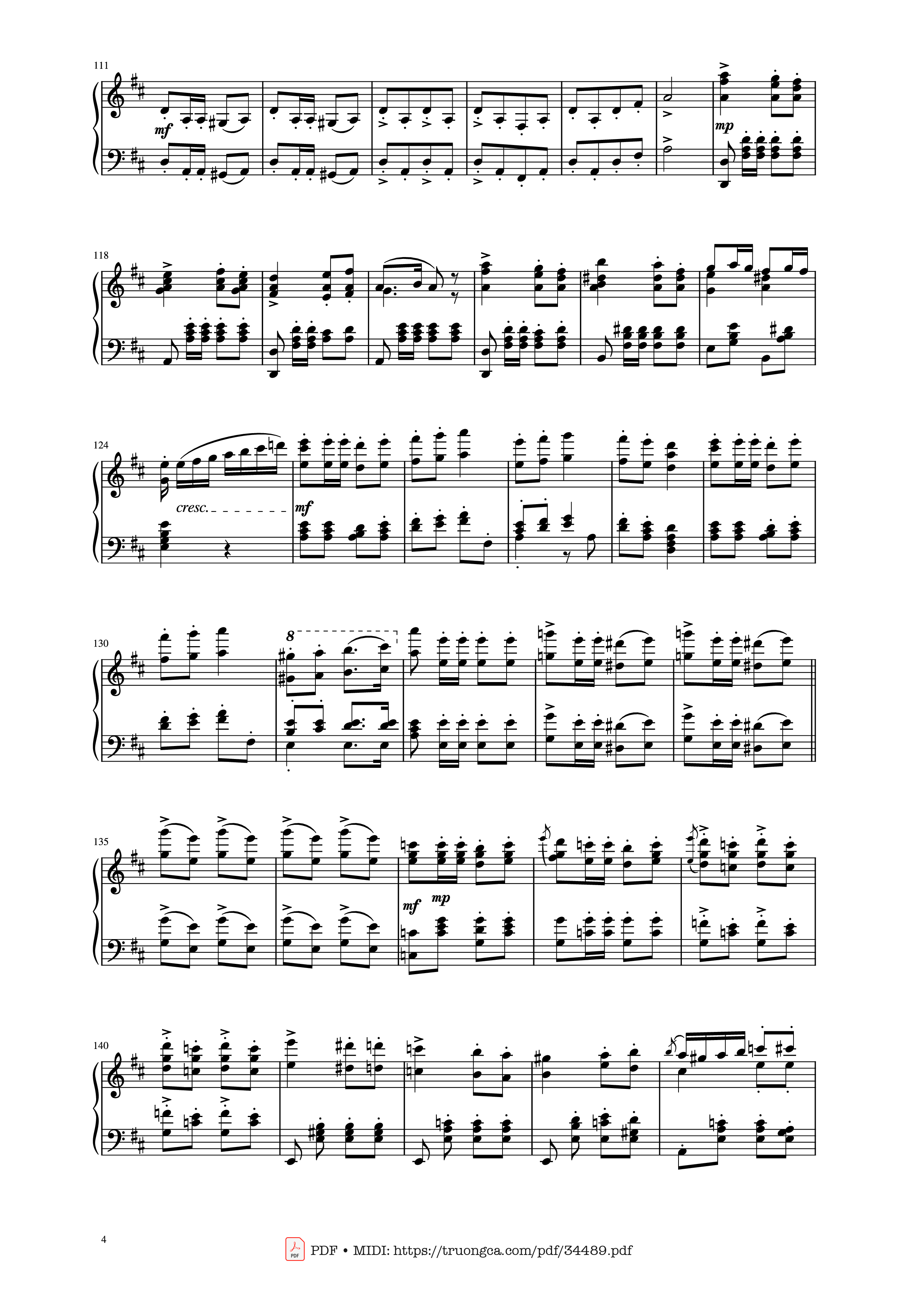 Page 4 of Sheet music PDF Piano March Militaire Piano - Franz Shubert