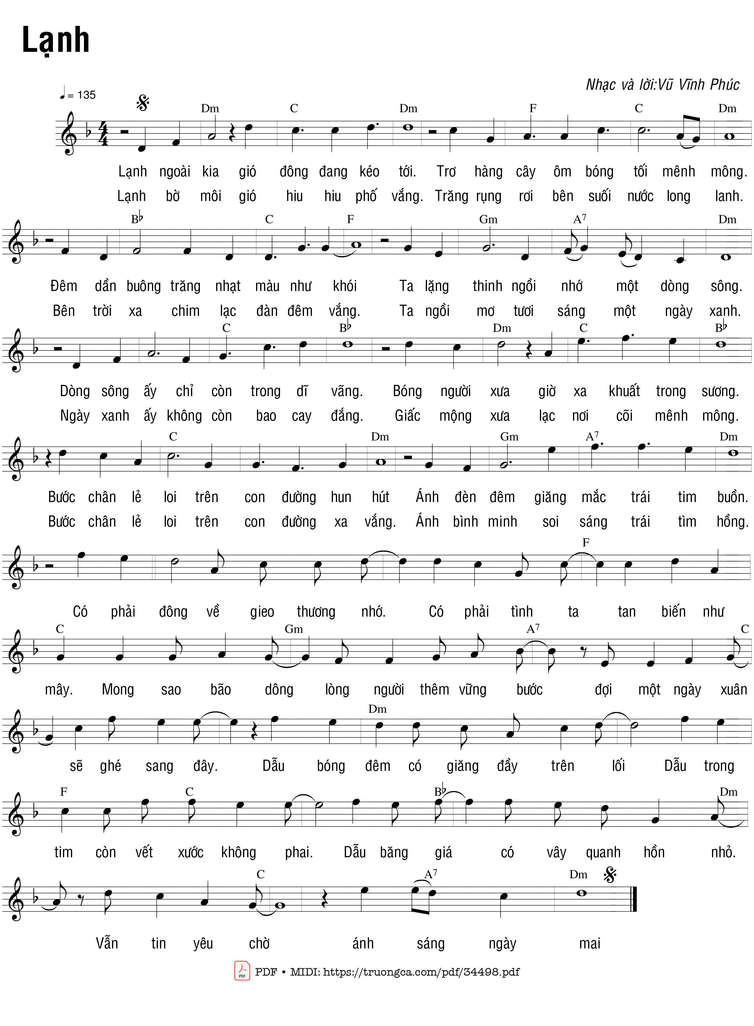 Lạnh - Vũ Vĩnh Phúc