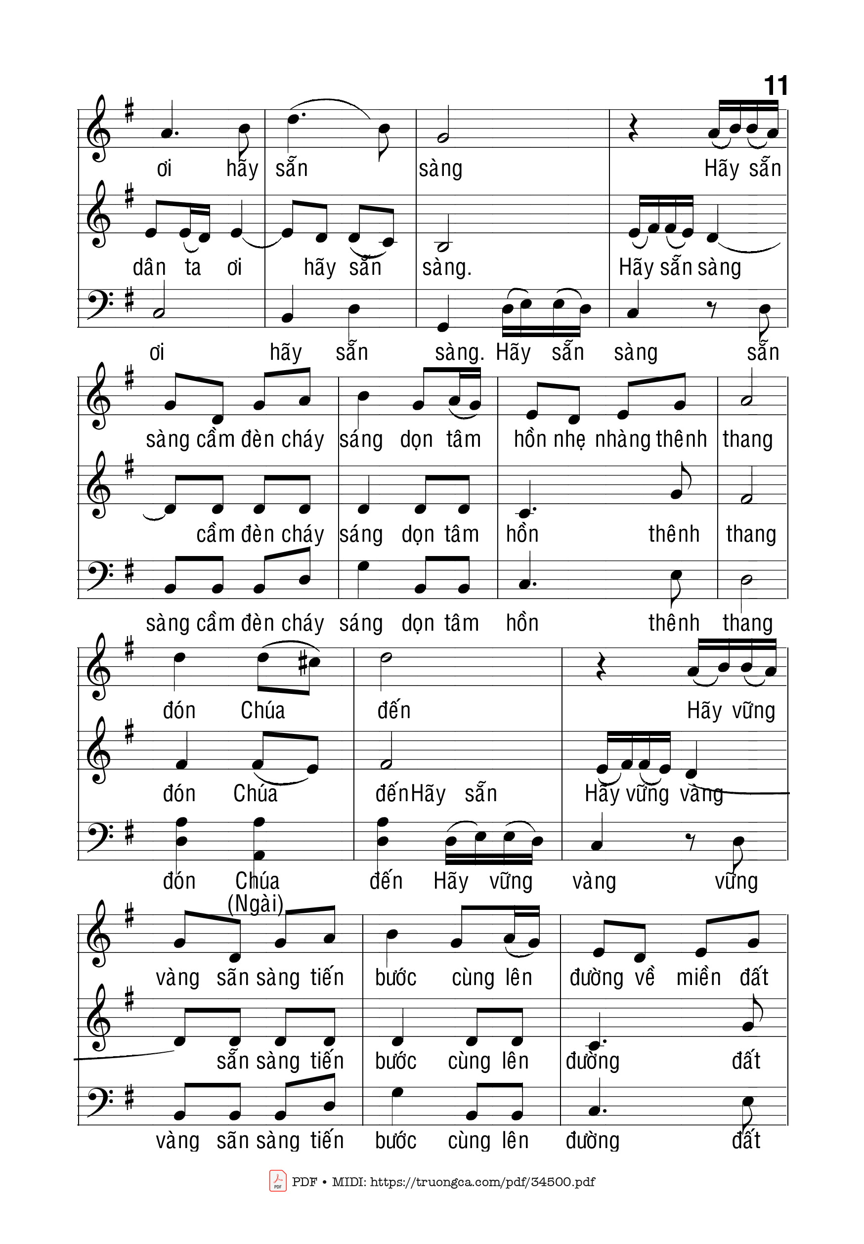 Page 2 of Sheet music PDF Dân Ta Ơi Hãy Sẵn Sàng - Bạch Vân