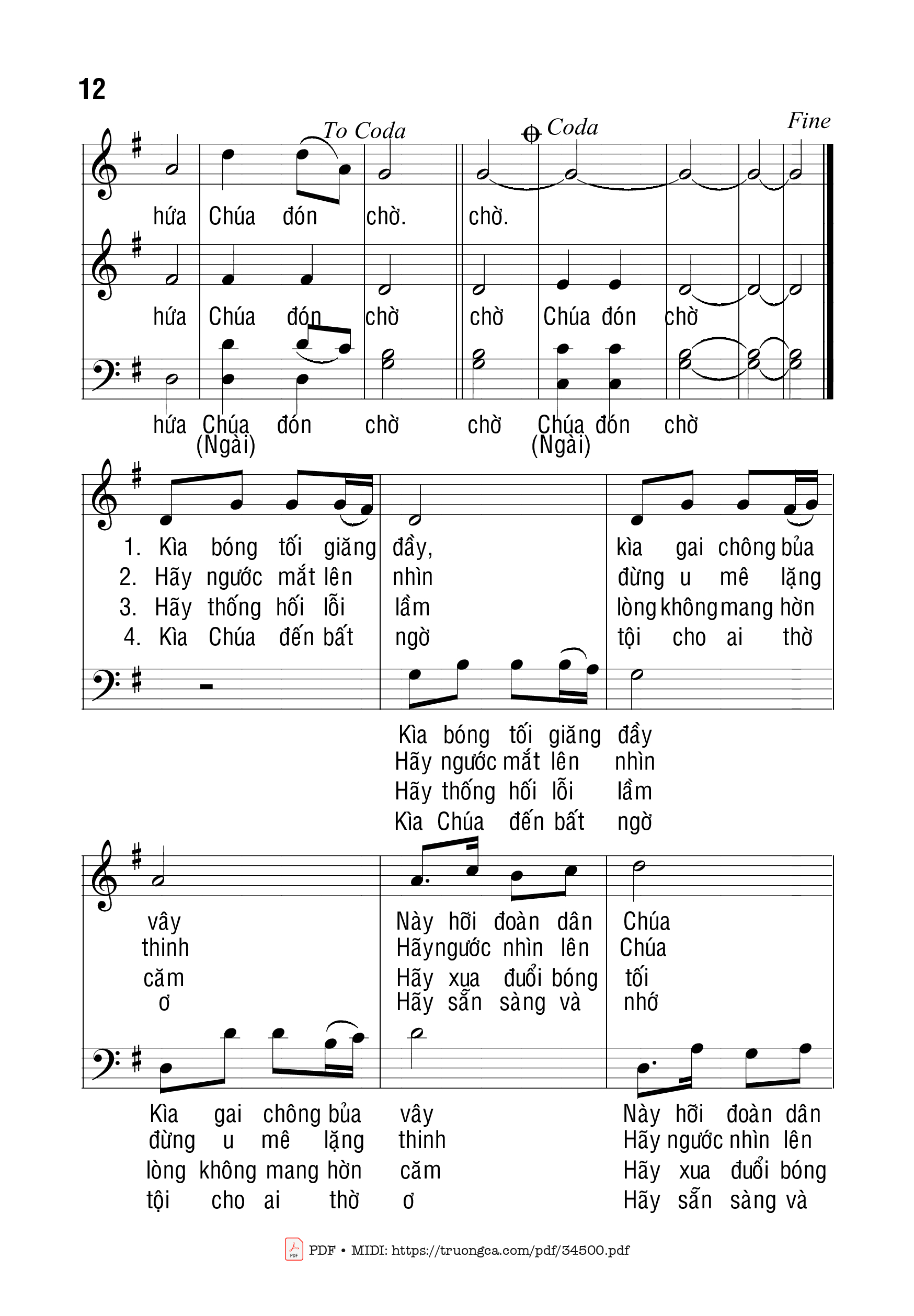 Page 3 of Sheet music PDF Dân Ta Ơi Hãy Sẵn Sàng - Bạch Vân