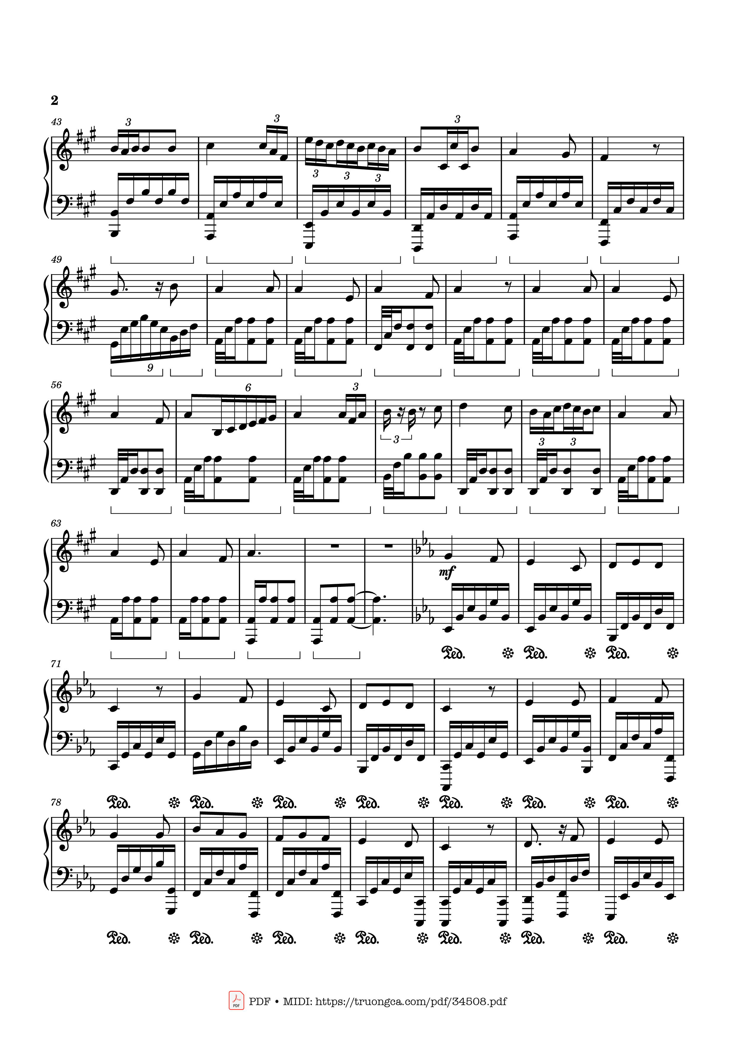 Page 2 of Sheet music PDF Piano We Three Kings Piano Easy - John Henry Hopkins