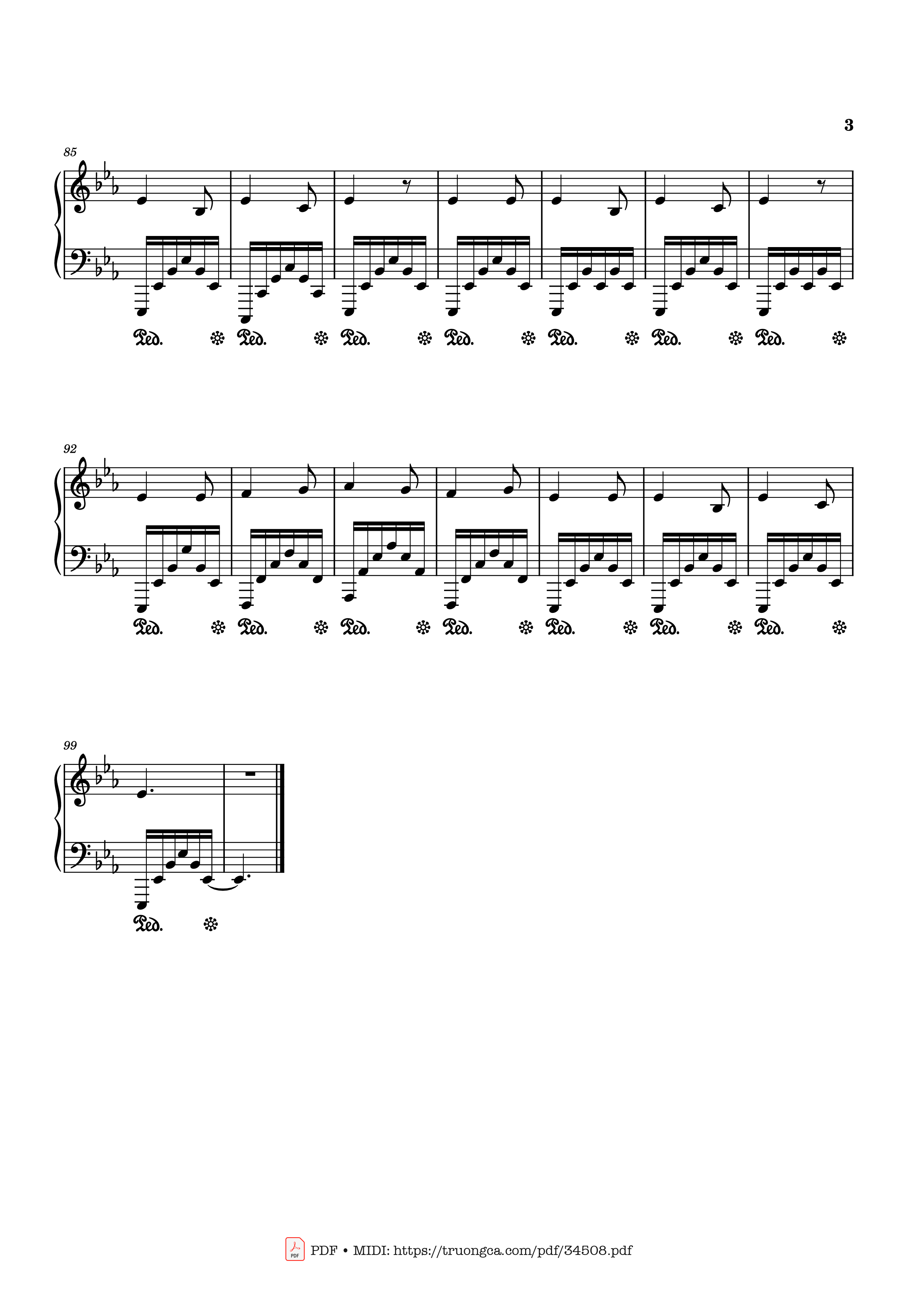 Page 3 of Sheet music PDF Piano We Three Kings Piano Easy - John Henry Hopkins