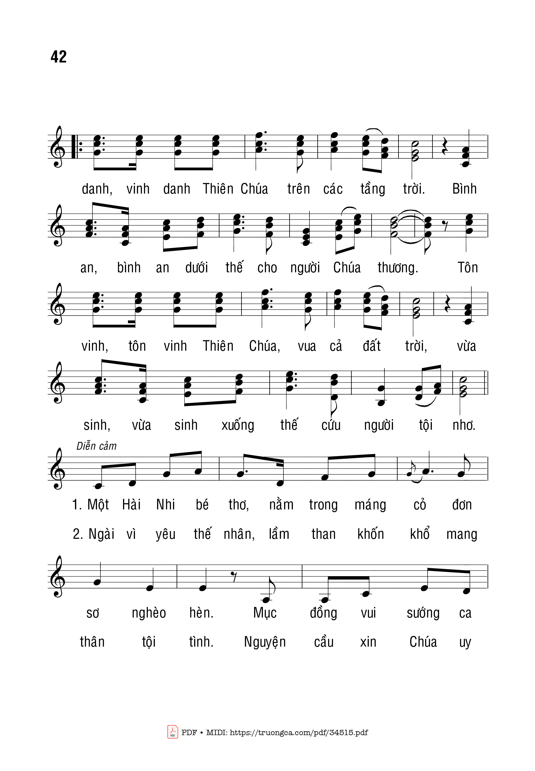 Page 2 of Sheet music PDF Đêm Huyền Nhiệm - Bạch Vân