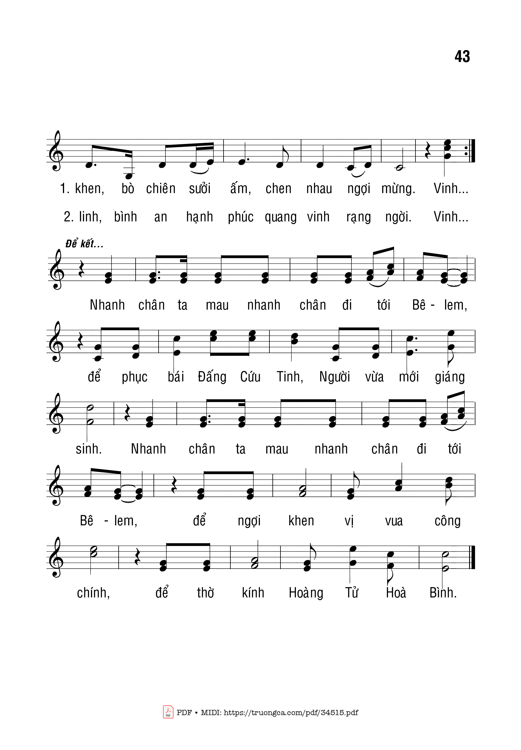 Page 3 of Sheet music PDF Đêm Huyền Nhiệm - Bạch Vân