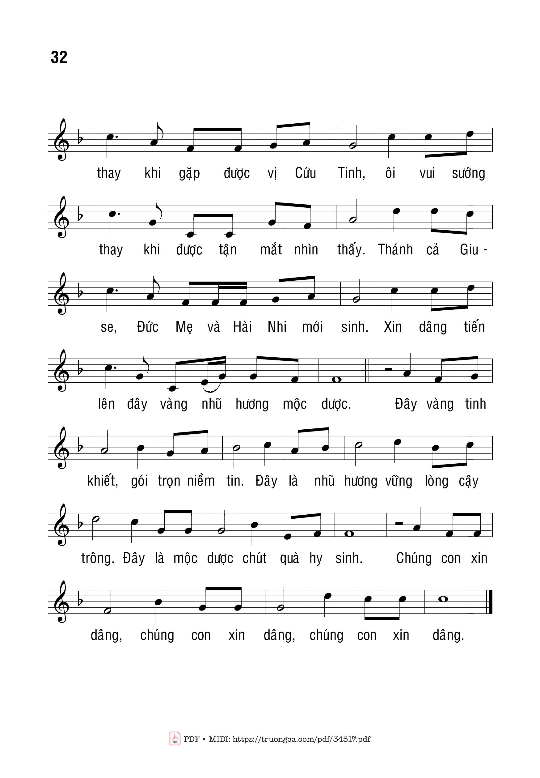Page 3 of Sheet music PDF Ba Vua Tìm Chúa - Bạch Vân