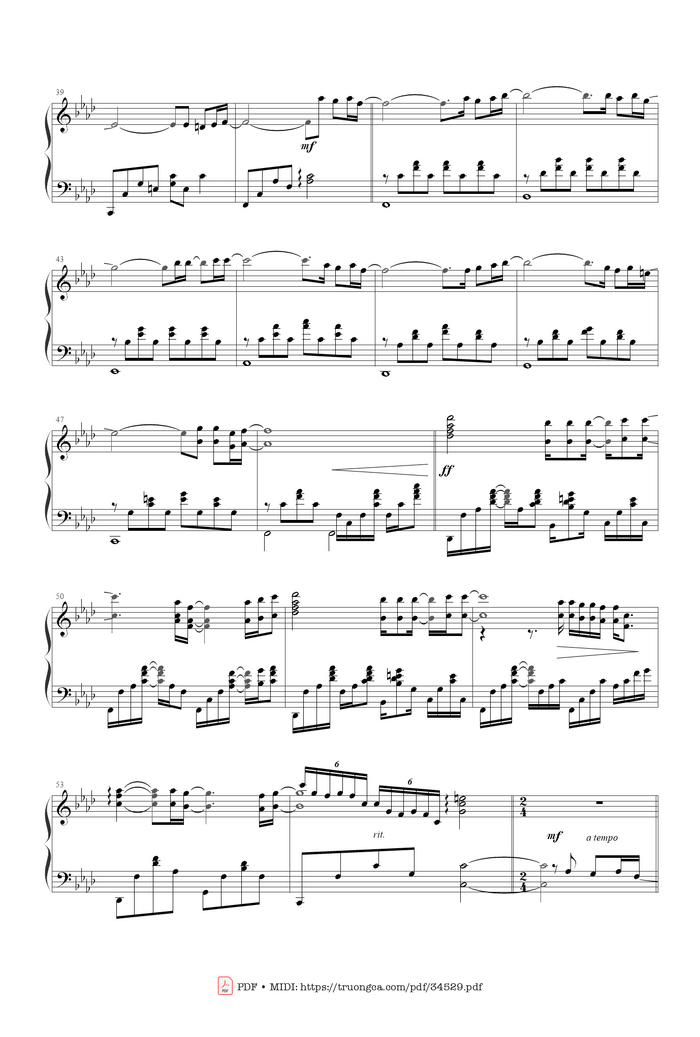 Page 3 of Sheet music PDF Magic boulevard Piano - François Feldman