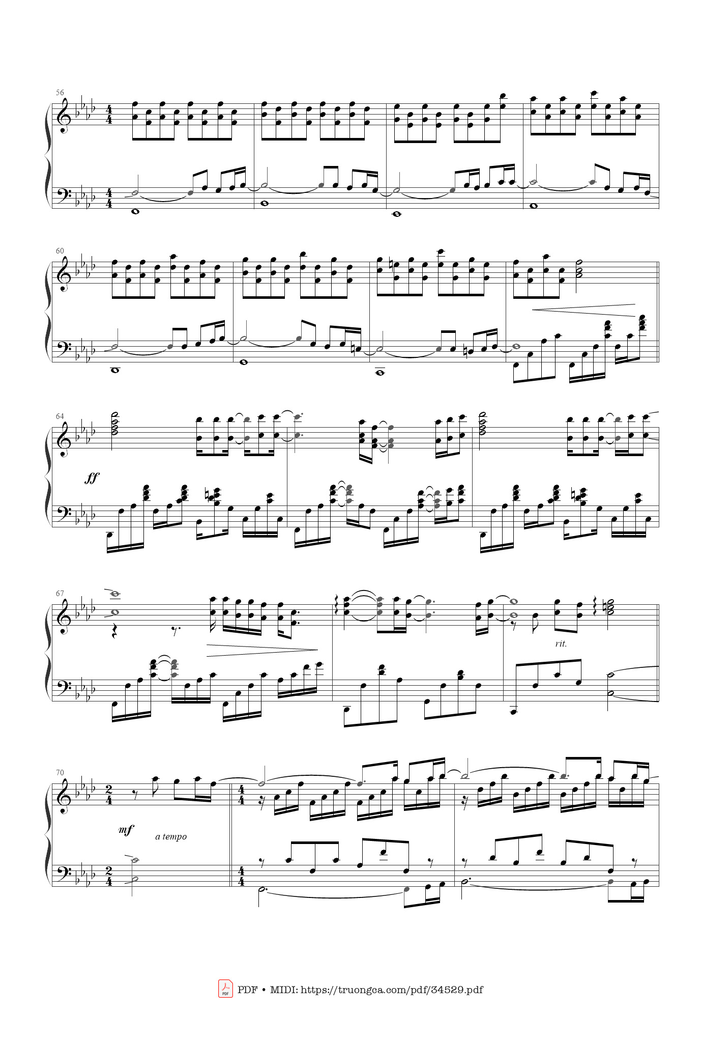 Page 4 of Sheet music PDF Magic boulevard Piano - François Feldman