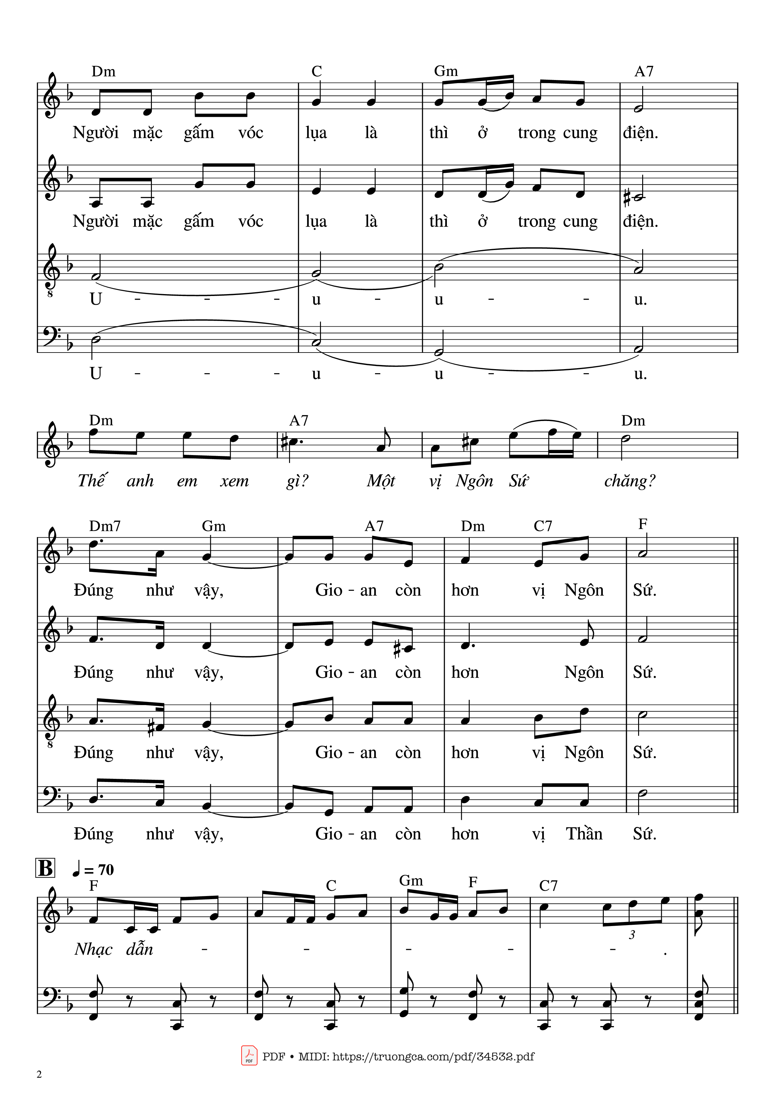 Page 2 of Sheet music PDF Piano Hãy Mừng Vui Lên (Bè SATB) - Hải Nguyễn