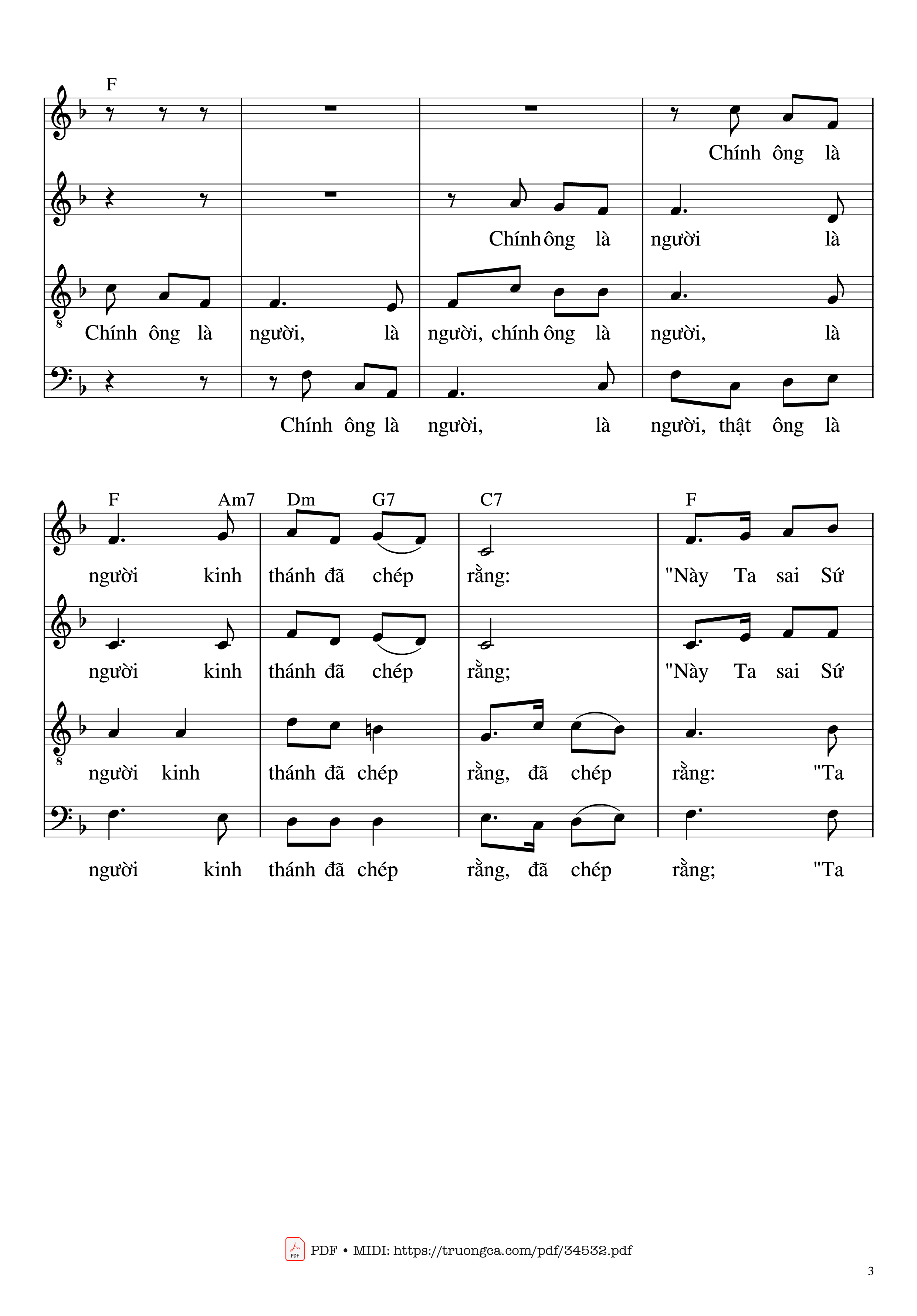 Page 3 of Sheet music PDF Piano Hãy Mừng Vui Lên (Bè SATB) - Hải Nguyễn
