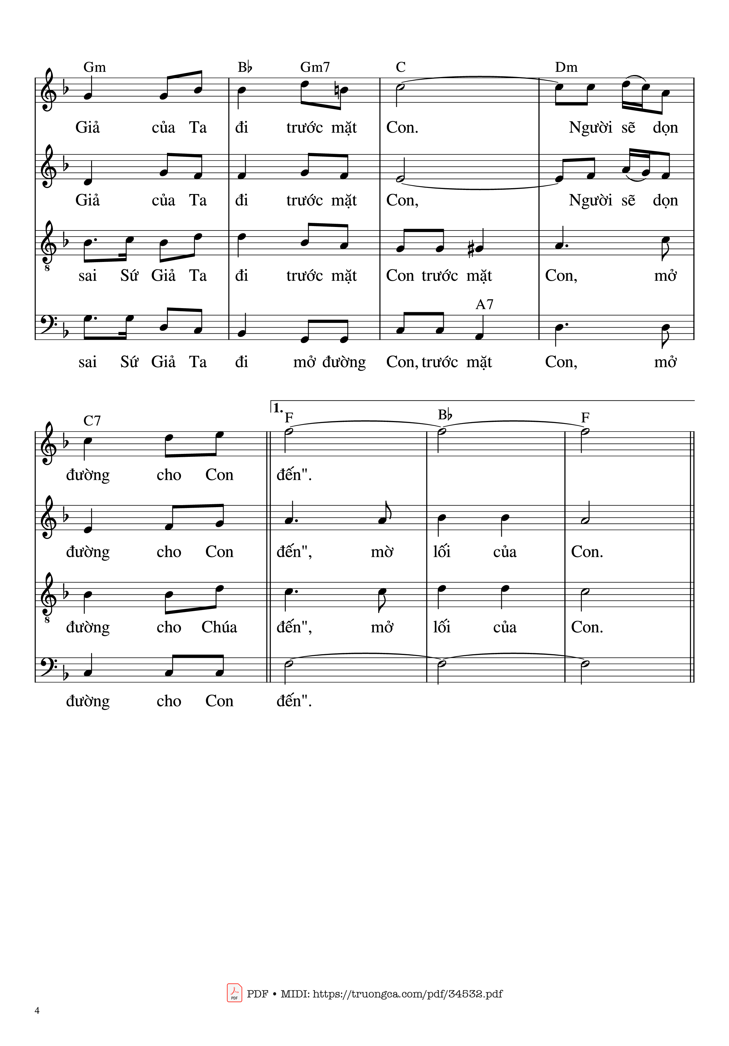 Page 4 of Sheet music PDF Piano Hãy Mừng Vui Lên (Bè SATB) - Hải Nguyễn