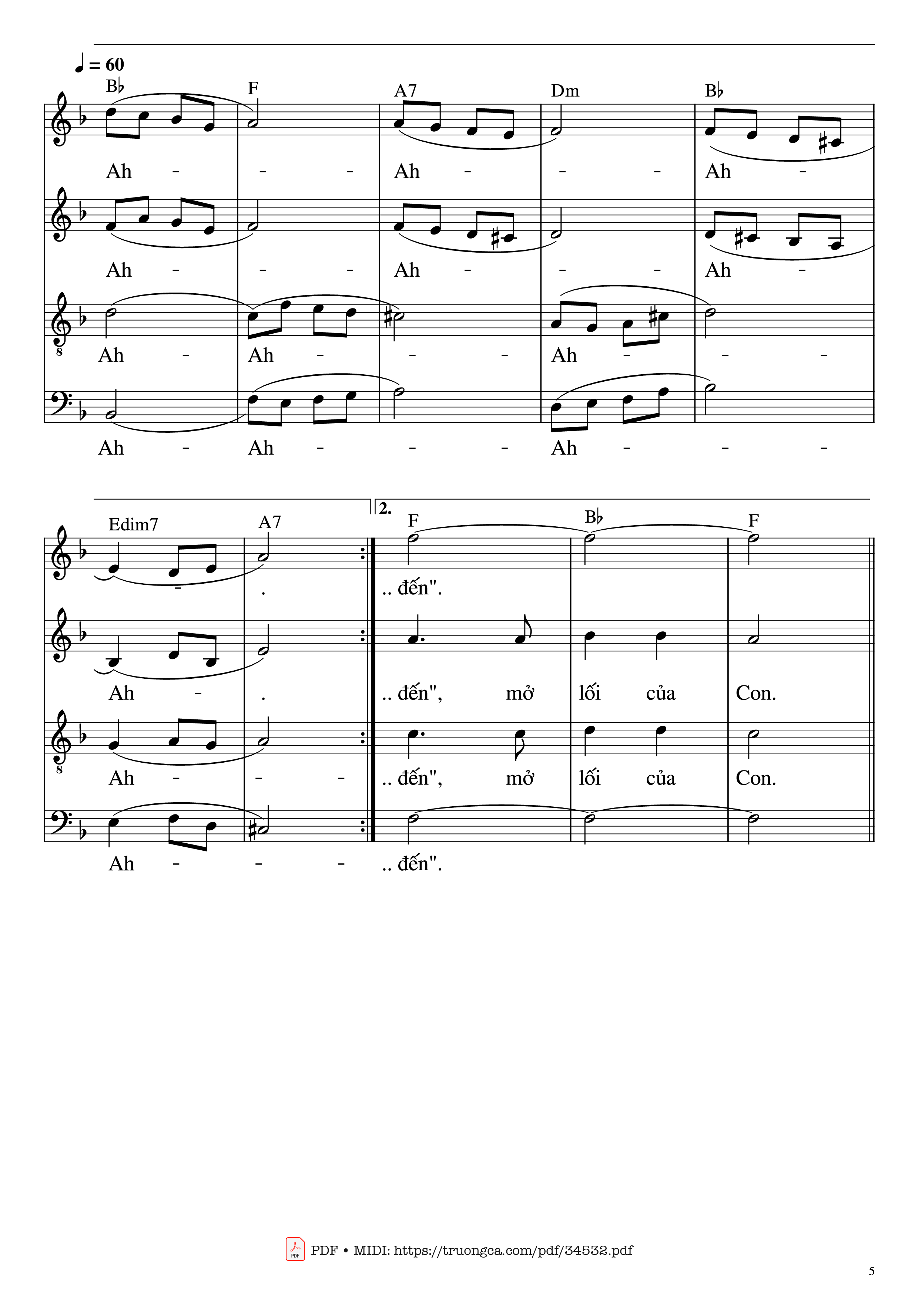 Page 5 of Sheet music PDF Piano Hãy Mừng Vui Lên (Bè SATB) - Hải Nguyễn