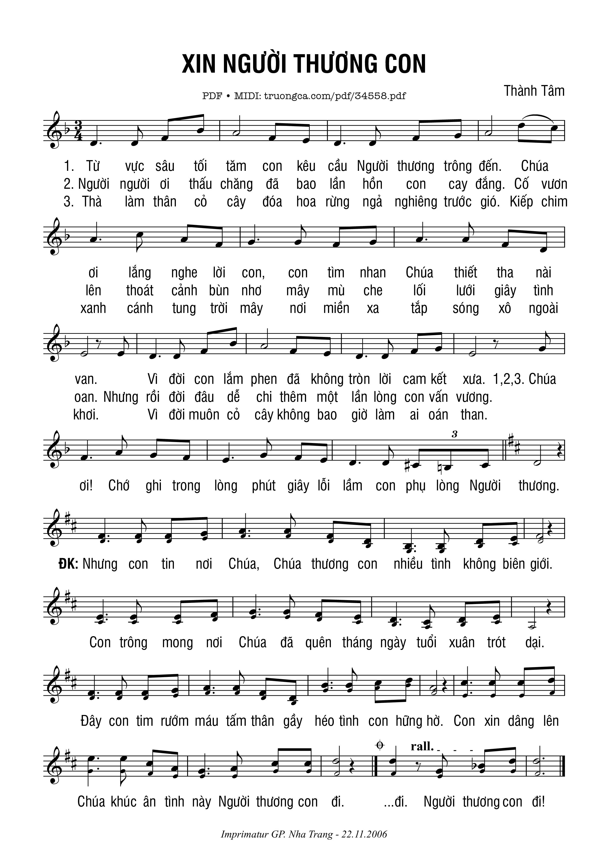 Xin Người Thương Con