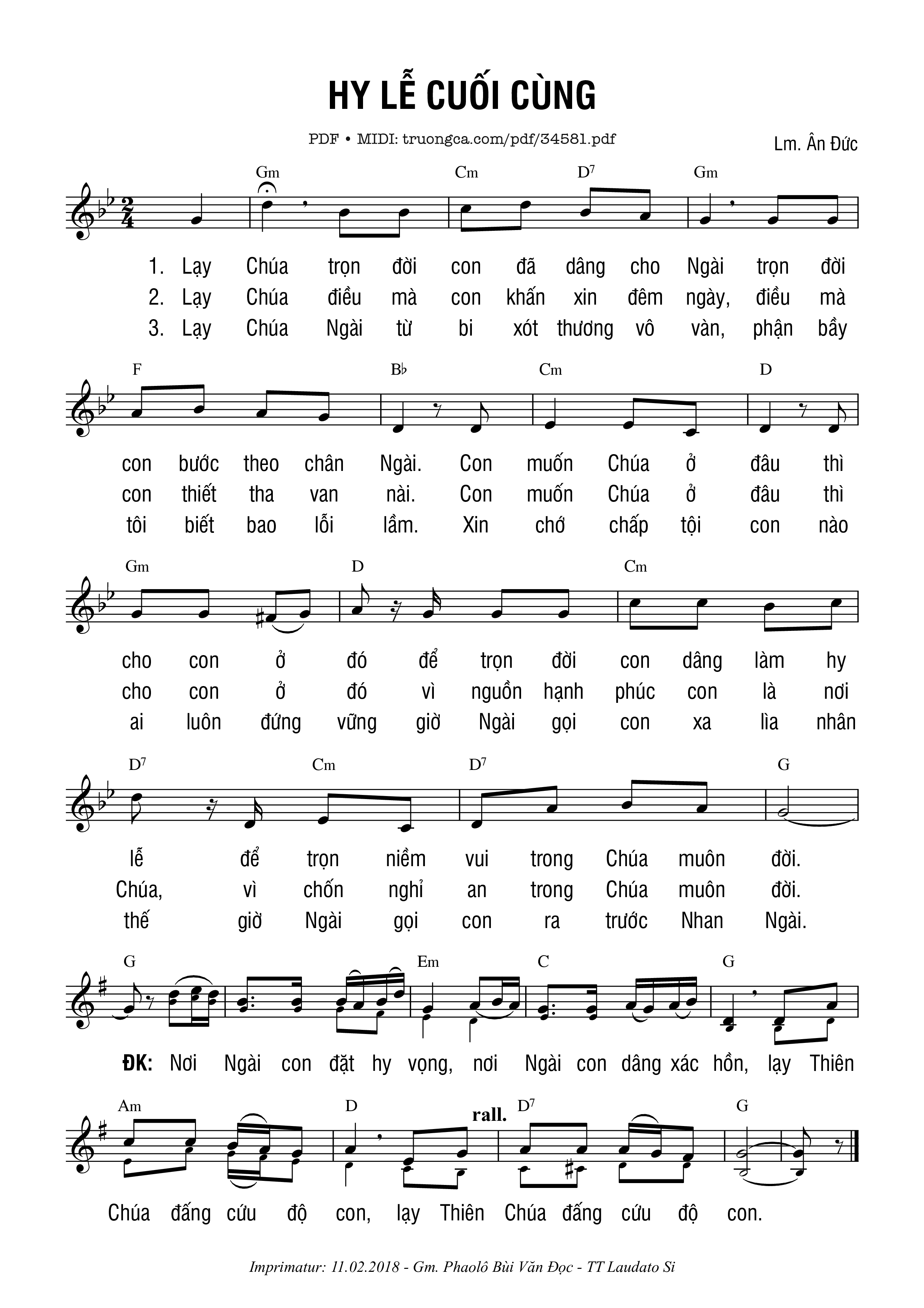 Hy Lễ Cuối Cùng