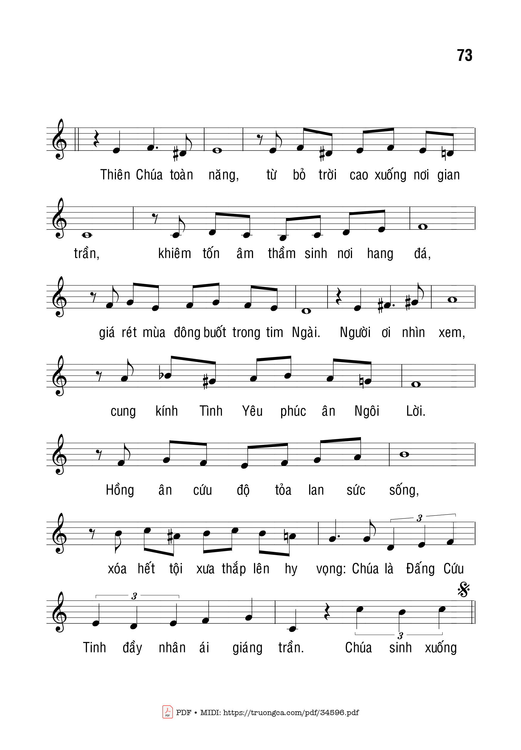 Page 2 of Sheet music PDF Tango Giáng Sinh - Bạch Vân