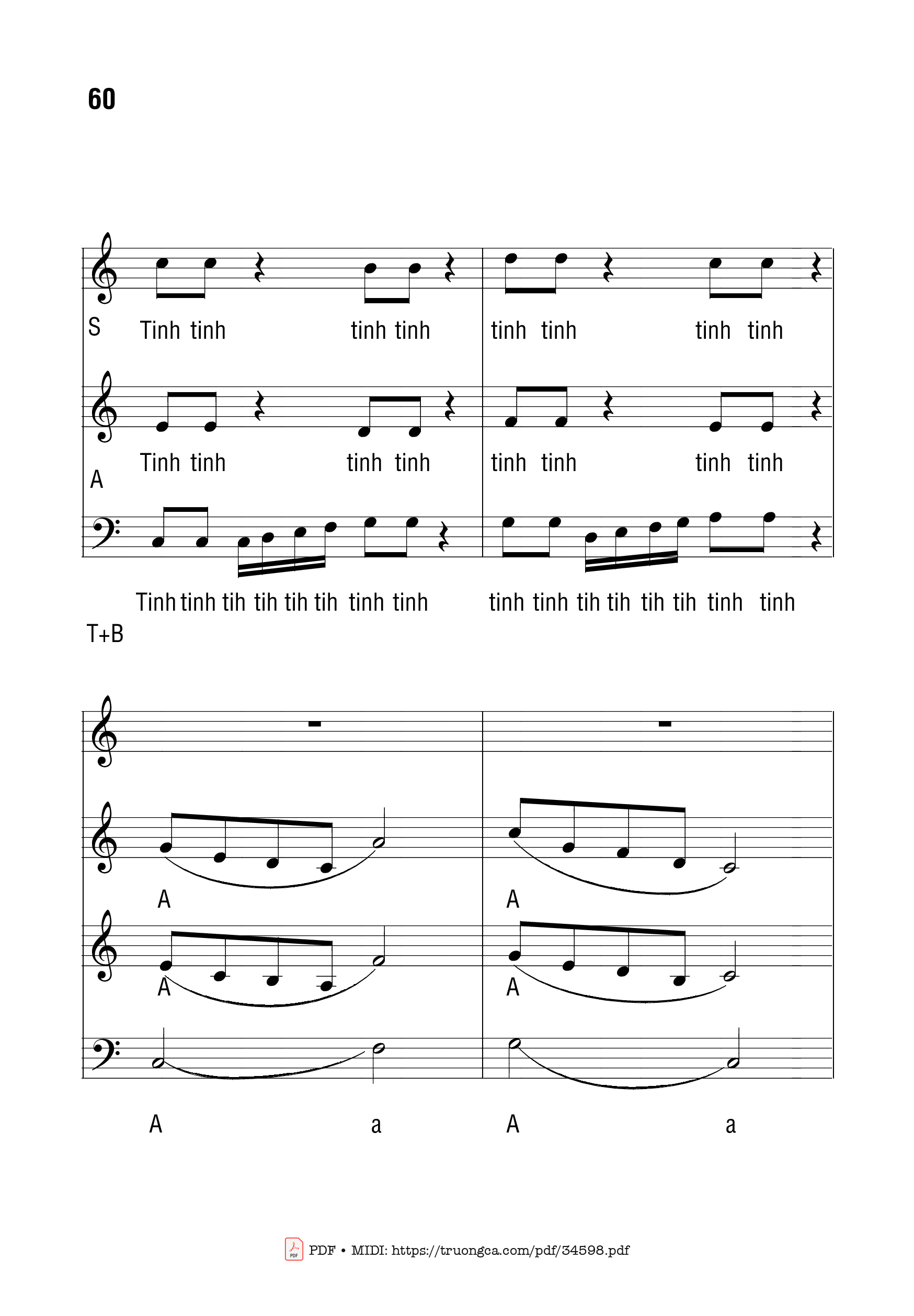 Page 2 of Sheet music PDF Mừng Ngôi Hai Hạ Sinh - Bạch Vân