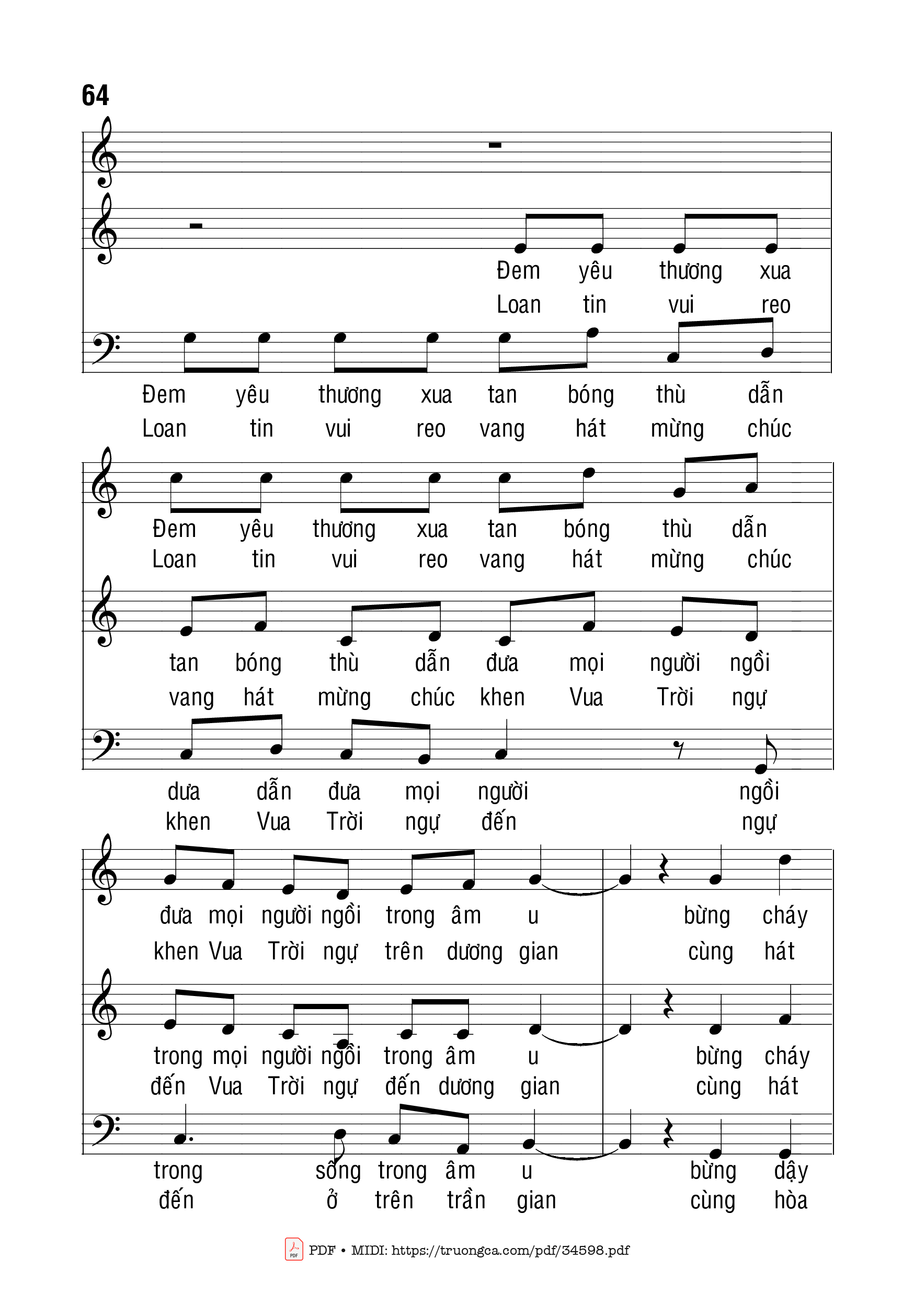 Page 6 of Sheet music PDF Mừng Ngôi Hai Hạ Sinh - Bạch Vân
